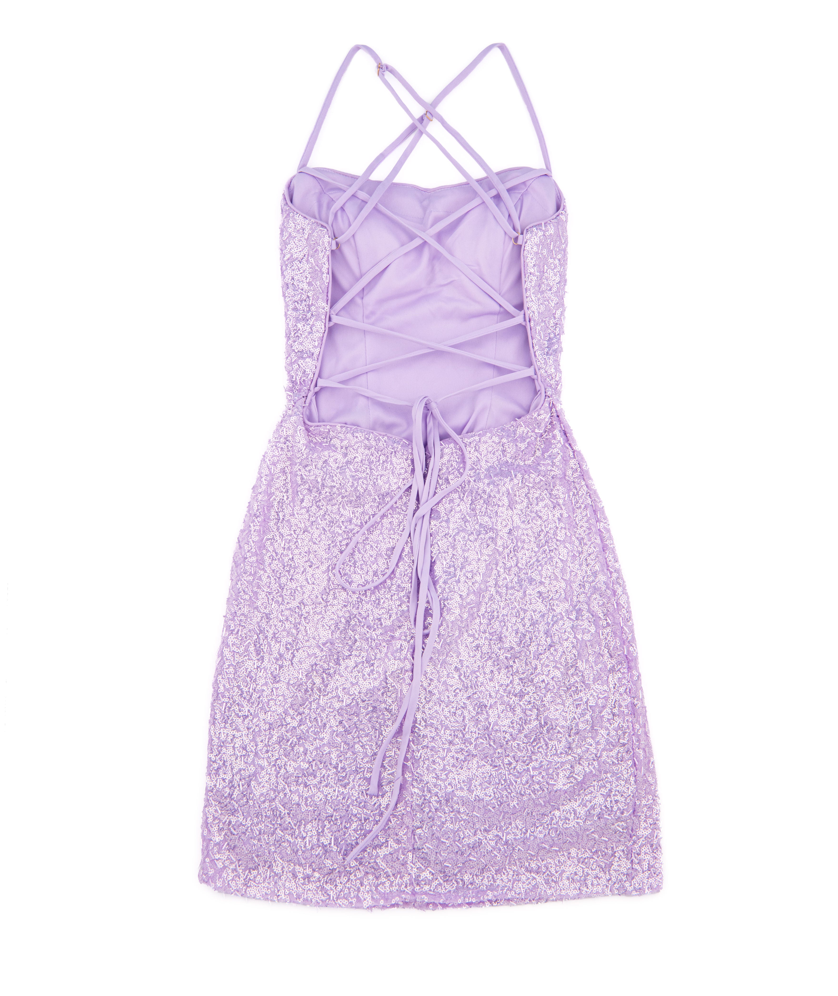 Alyce Women Light Orchid Macy Sequin Lace Up Dress Girls Special Dresses Alyce