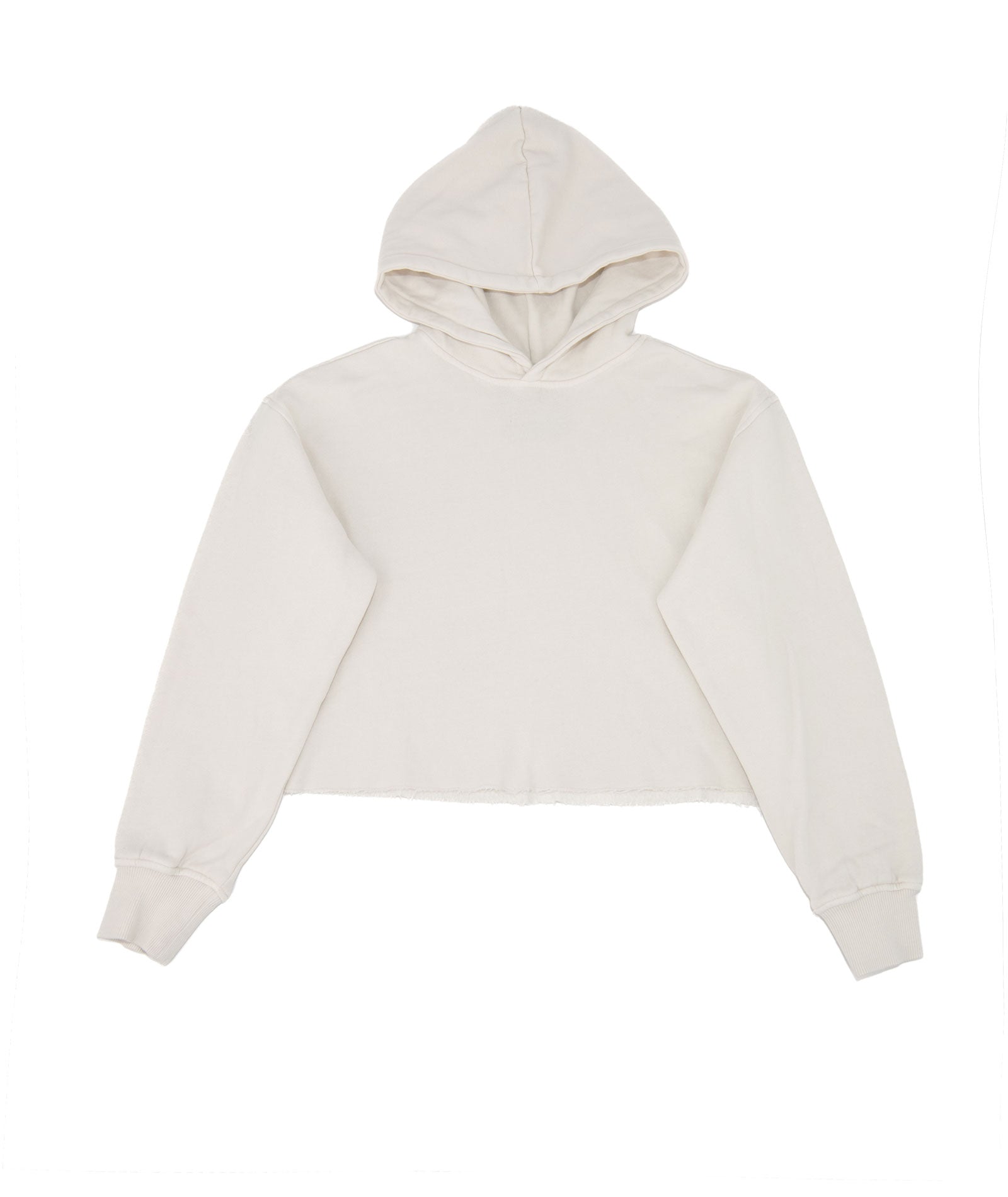 Katie J NYC Girls Cody Crop Hoodie Girls Casual Tops Katie J NYC Ecru Y/S (7/8)