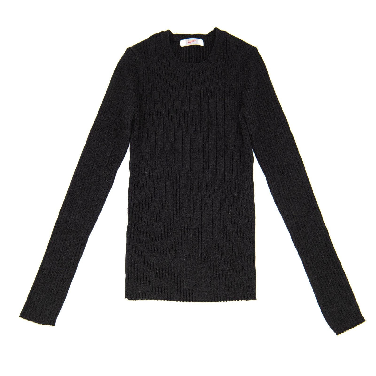 8apart Women Frankie's Favorite Long Sleeve Ribbed Top Womens Casual Tops 8apart Black Juniors/Women S