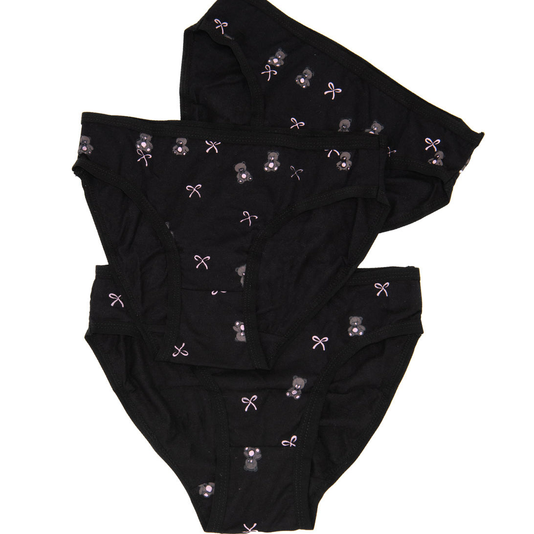 FBZ Girls Set of 3 Underwear Bears and Bows Accessories FBZ Flowers By Zoe Multi Y/XXS (5/6)