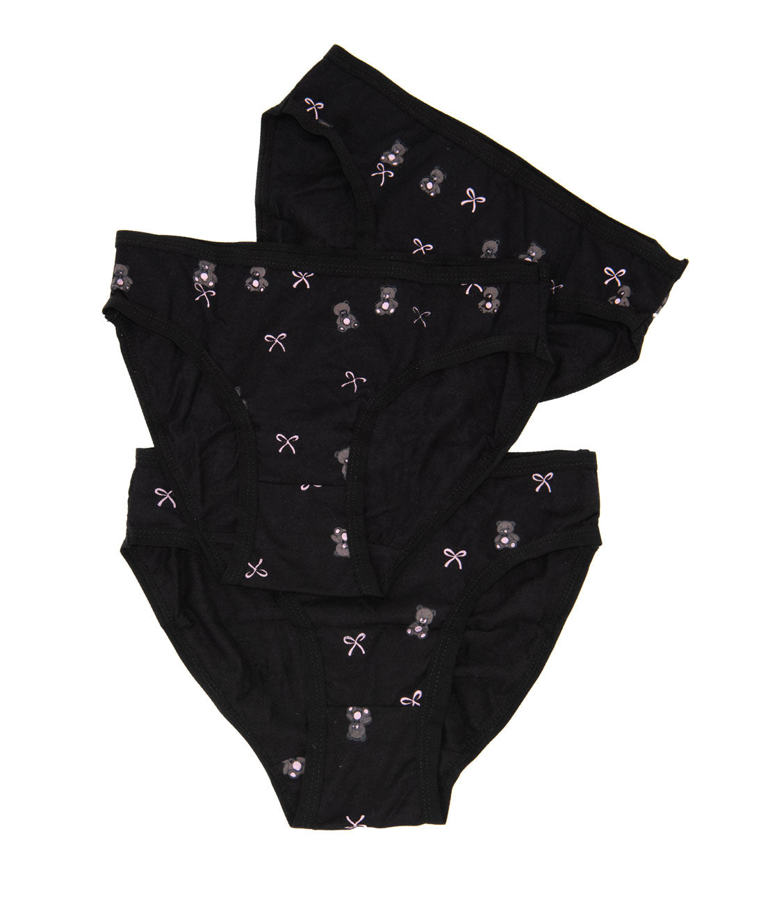 FBZ Girls Set of 3 Underwear Bears and Bows Accessories FBZ Flowers By Zoe Multi Y/XXS (5/6)