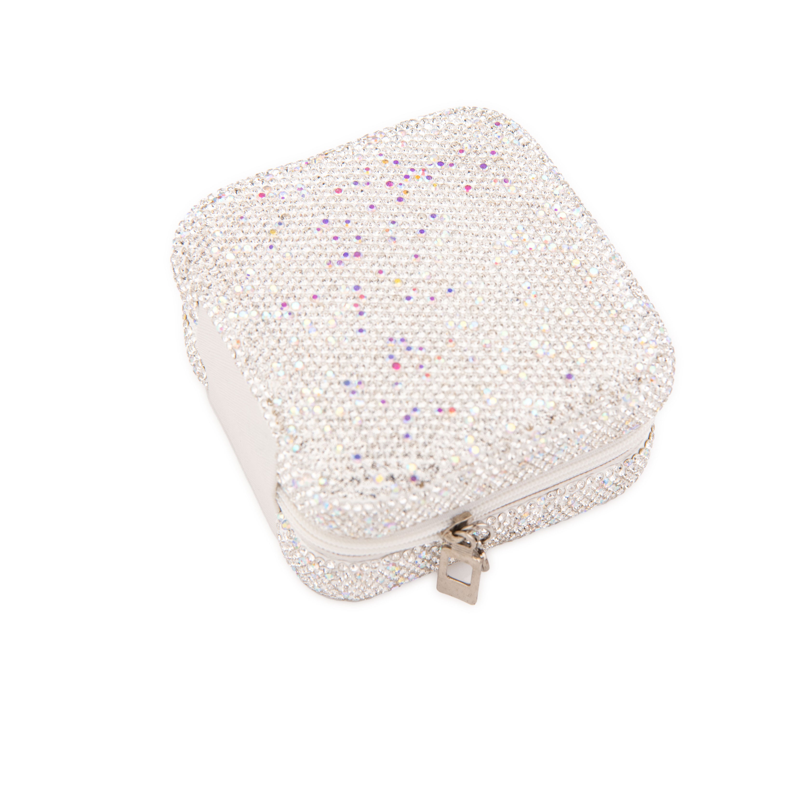 Bari Lynn Small Crystal Jewelry Box Accessories Bari Lynn Silver