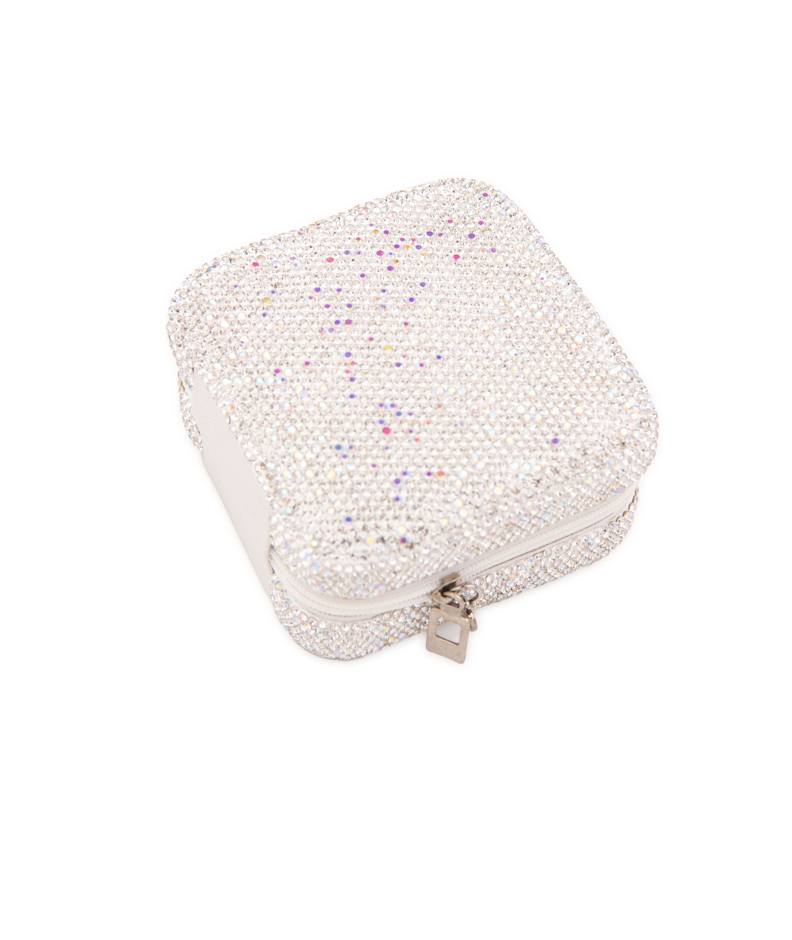 Bari Lynn Small Crystal Jewelry Box Accessories Bari Lynn Silver