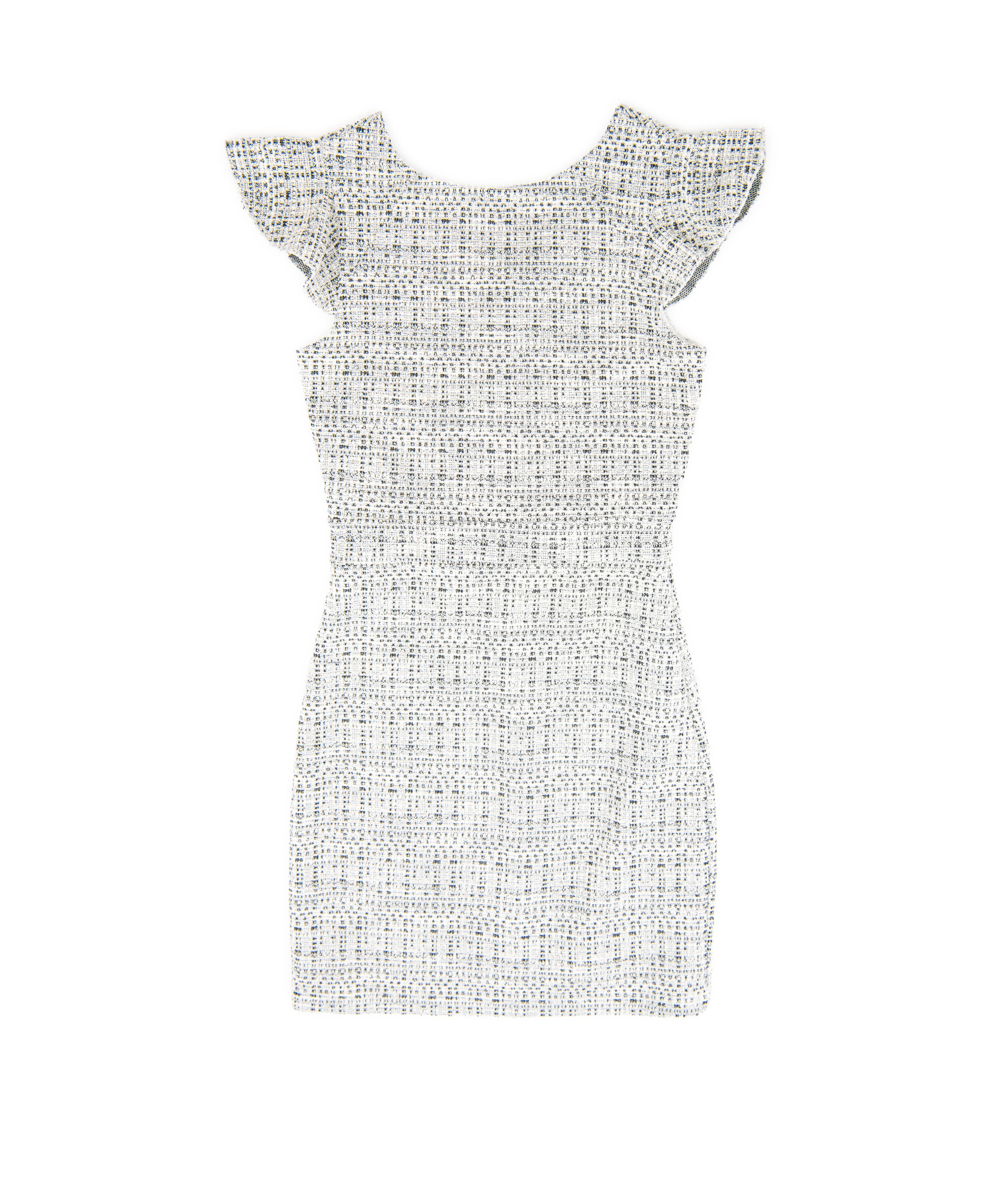 By Debra Girls Milly Black/White New Boucle Flutter Sleeve Sheath Dress Girls Special Dresses By Debra Black/White Y/XS (6X)