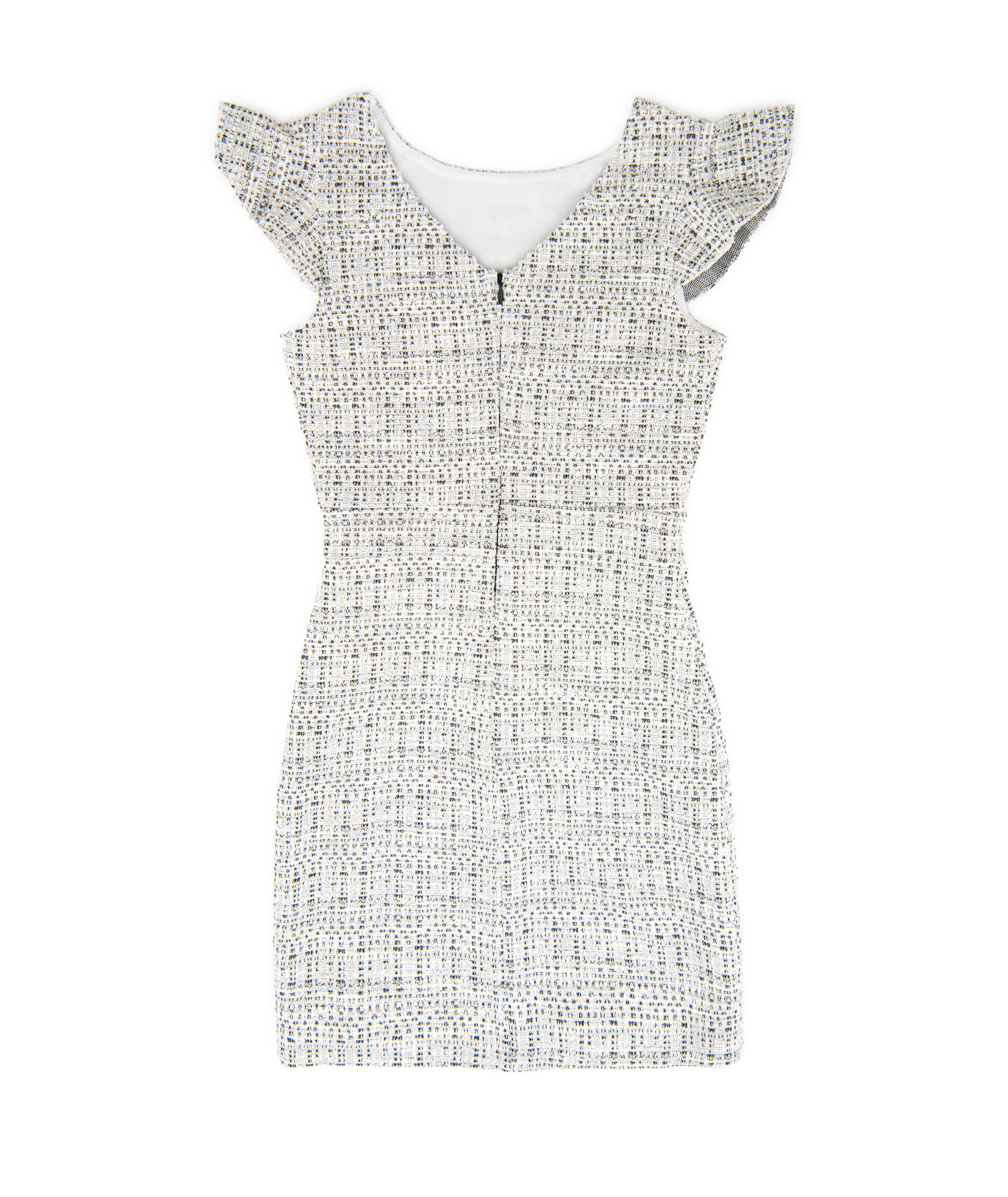 By Debra Girls Milly Black/White New Boucle Flutter Sleeve Sheath Dress Girls Special Dresses By Debra