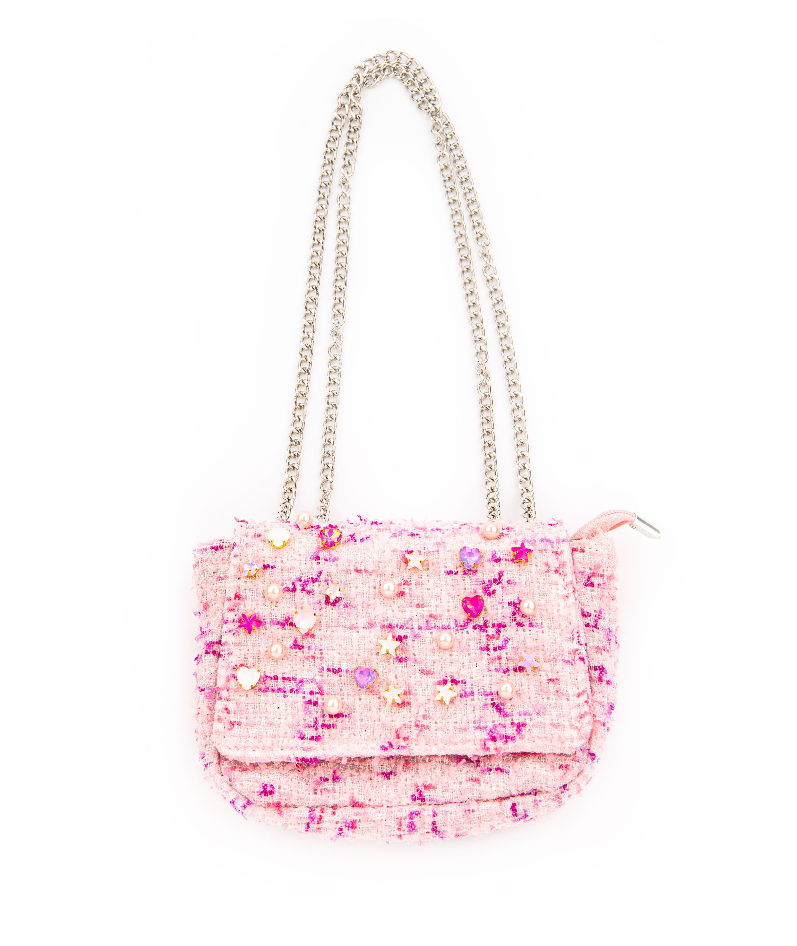 Bari Lynn Bag Special Tweed Accessories Bari Lynn Pink