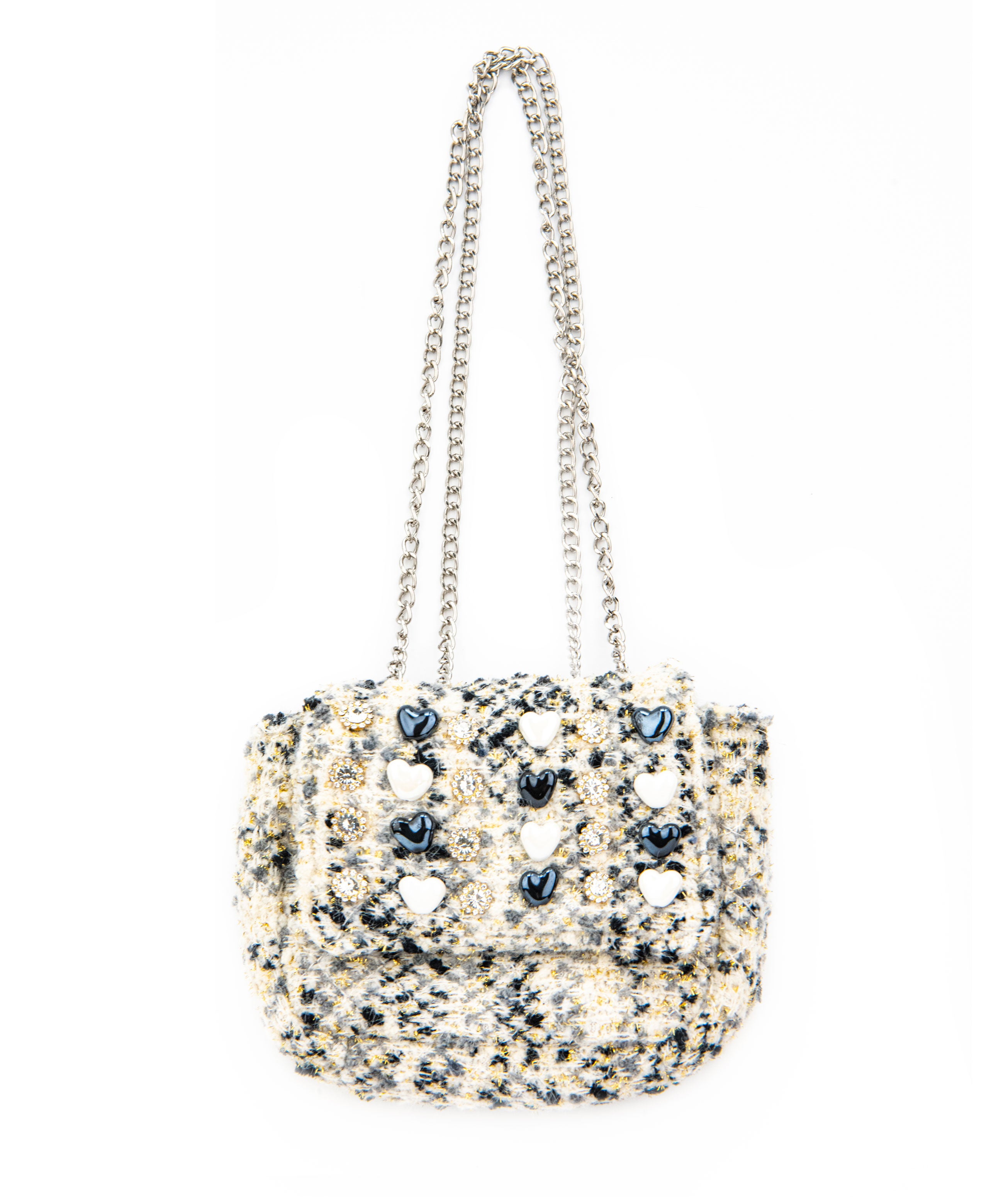 Bari Lynn Bag Special Tweed Accessories Bari Lynn White