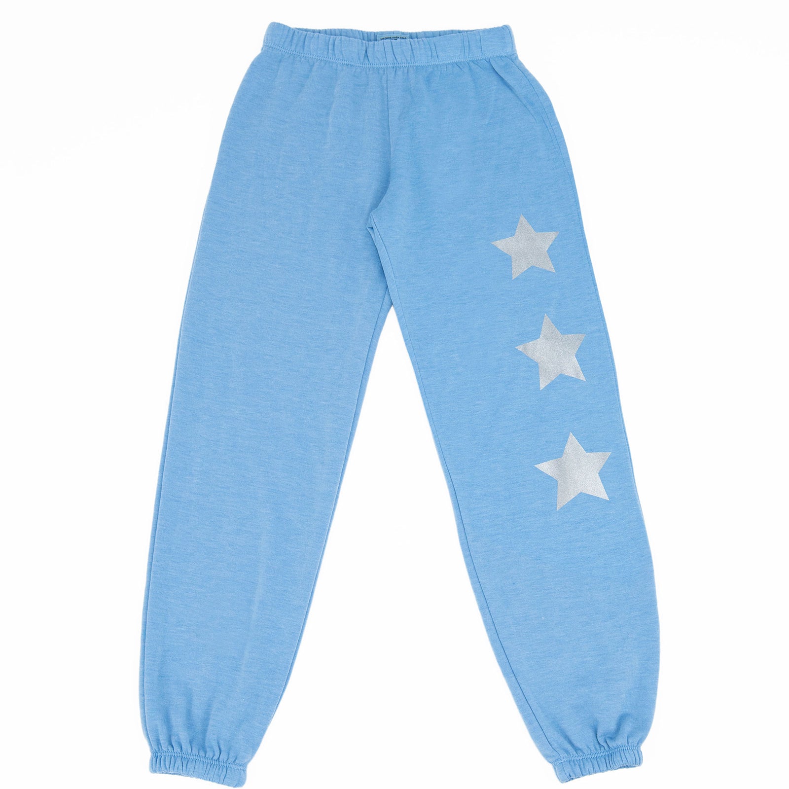 Firehouse Girls Silver Star Trio Sweatpants Girls Casual Bottoms Firehouse Ice Blue Y/S (7/8)