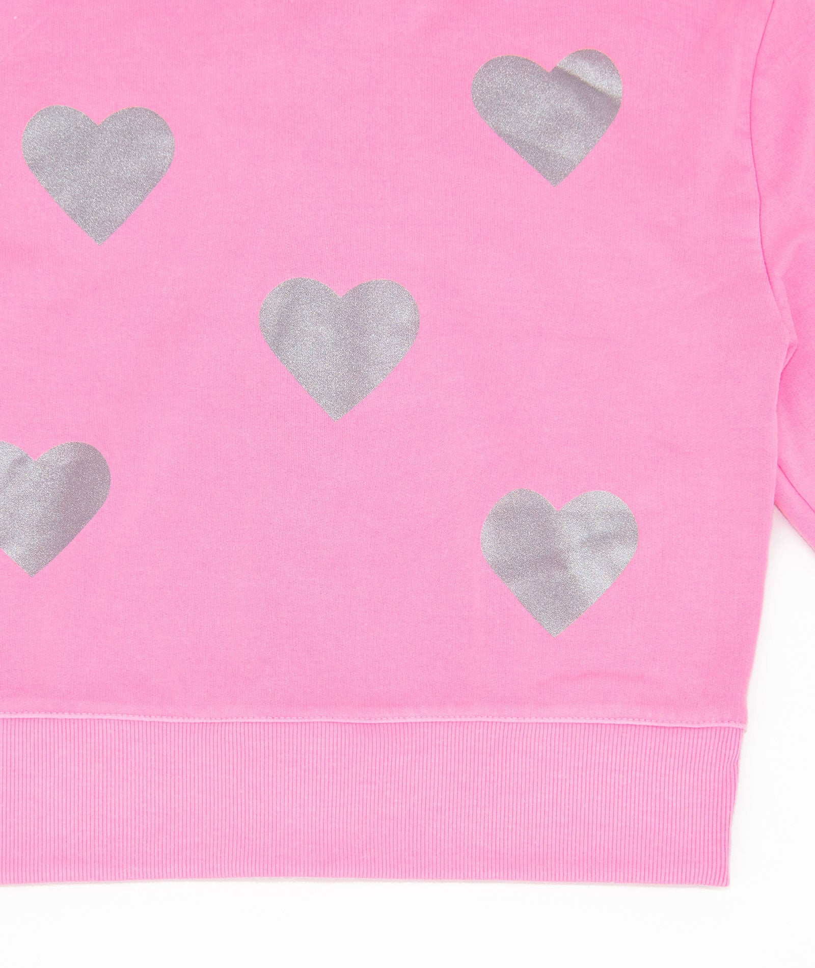 Firehouse Girls Silver Heart Back Toss Zip Hoodie Girls Casual Tops Firehouse