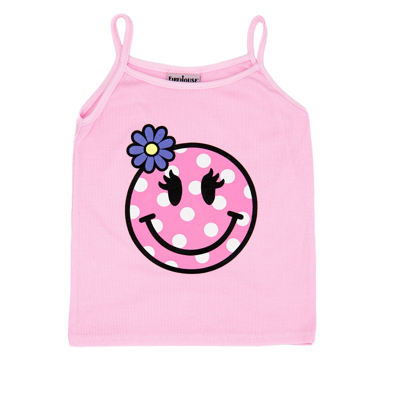 Firehouse Girls Polka Dot Smiley Rib Cami