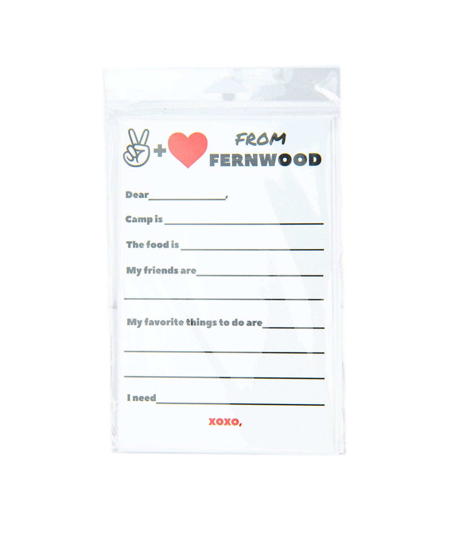 P.S. I Love Camp Pack of 8 Cards From Camp Name Camp P.S. I Love Camp