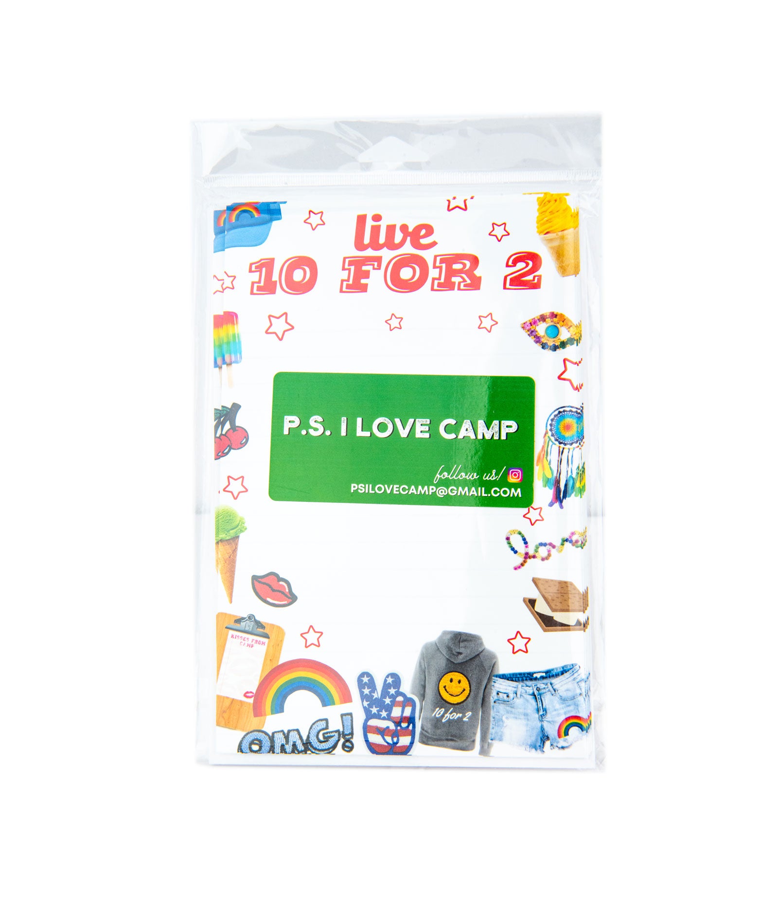 P.S. I Love Camp Pack of 8 Cards Live 10 For 2 Accessories P.S. I Love Camp