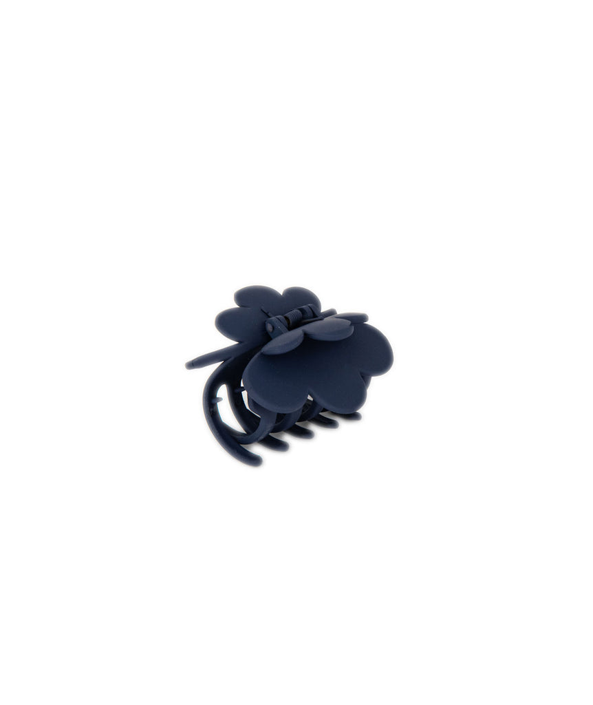 Matte Daisy Hair Clips Accessories Frankie's Exclusives Navy  