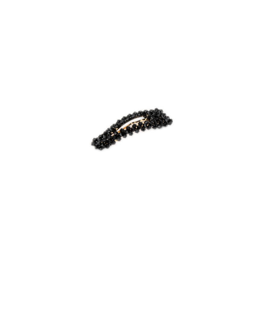 Beaded Barrettes Accessories Frankie's Exclusives Black  