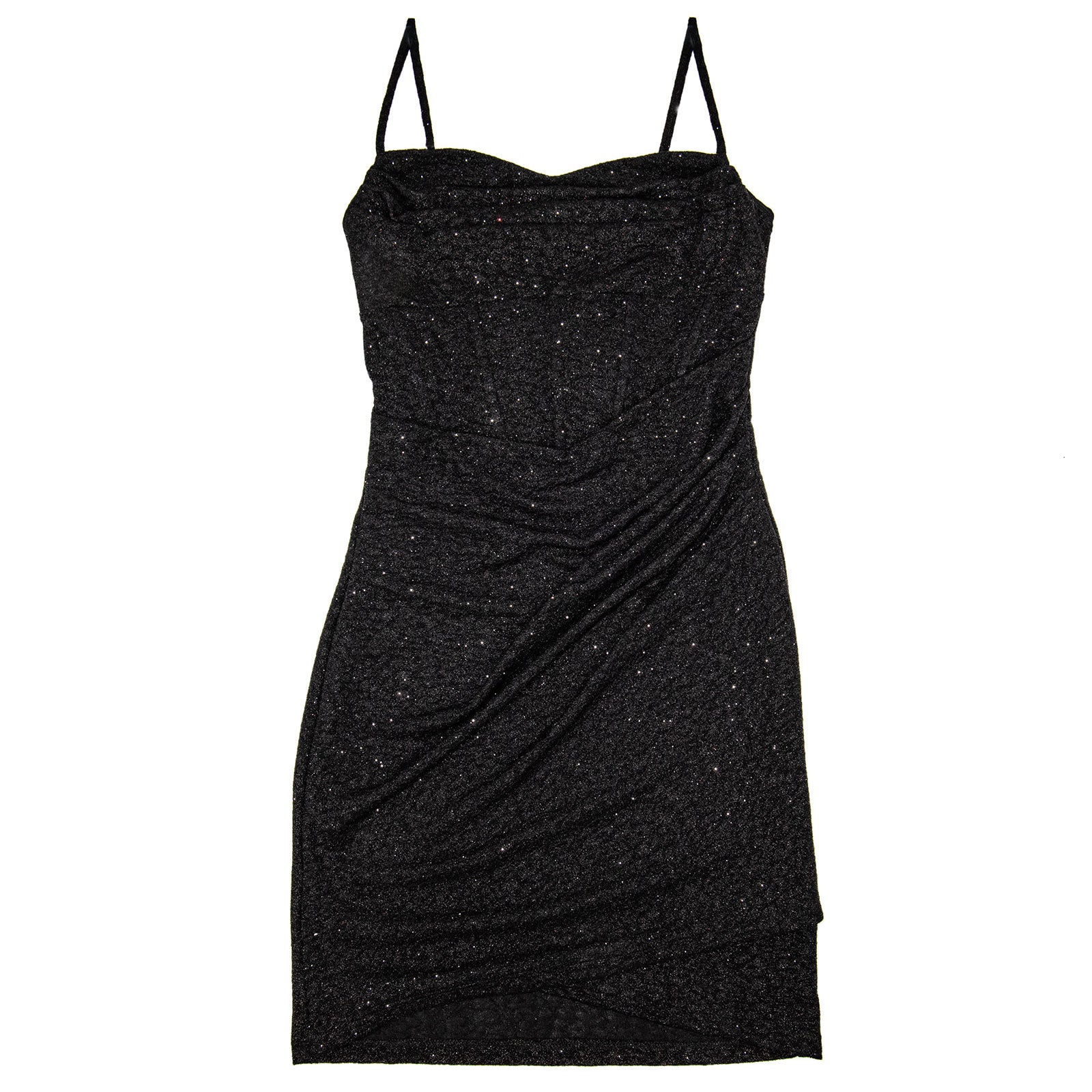 8apart Women Nichole Glitter Stretch Mini Dress Womens Casual Dresses 8apart Black Juniors/Women S