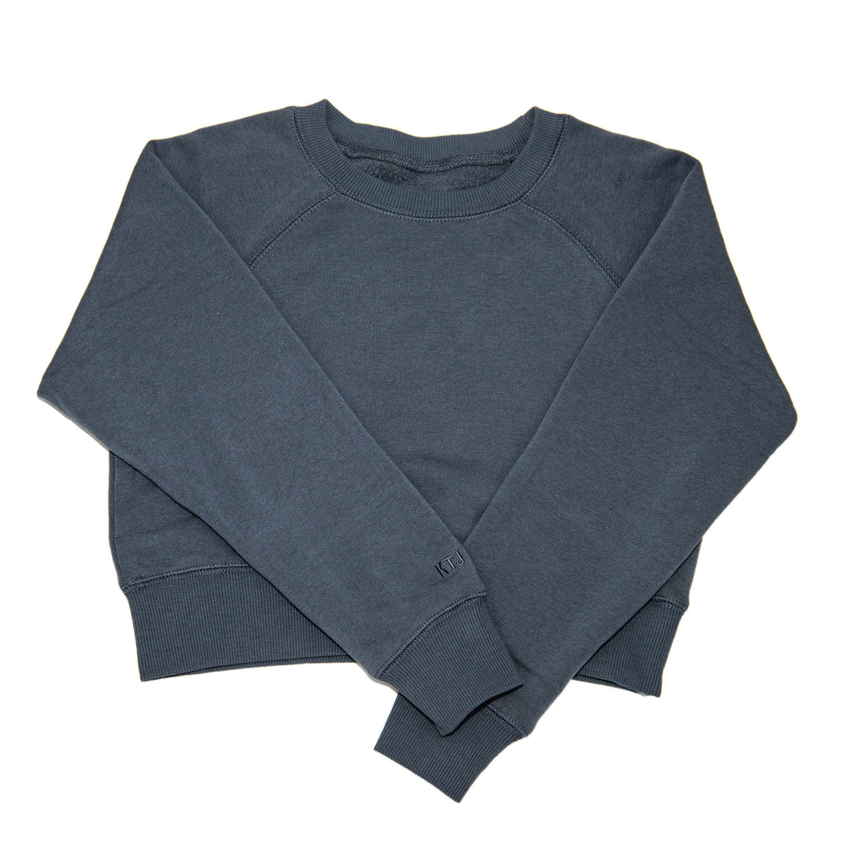 Katie J NYC Girls Dylan Crew Sweatshirt Girls Casual Tops Katie J NYC Slate Y/S (7/8)