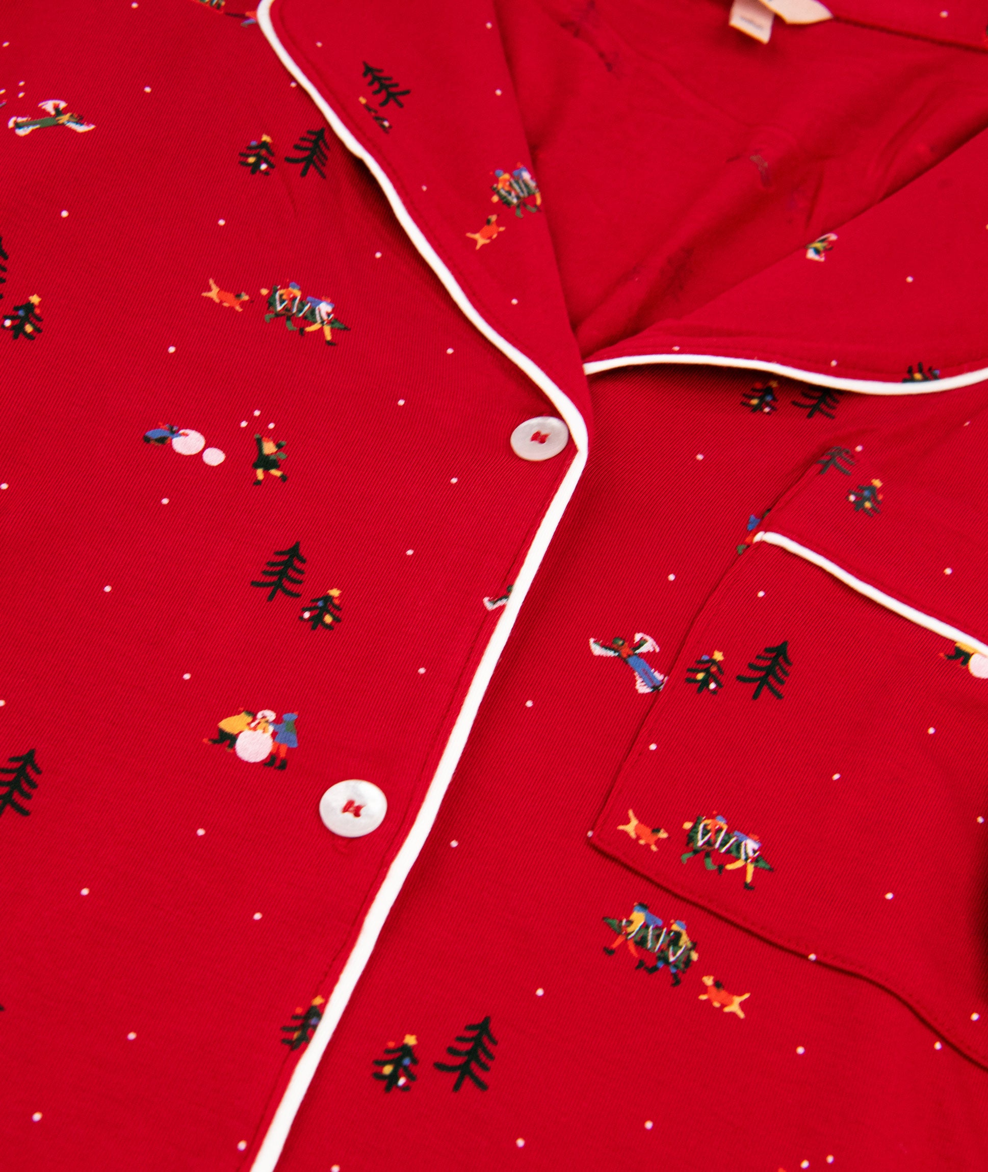 Eberjey Women Gisele Printed Long PJ Set Winter Wonderland Accessories Eberjey