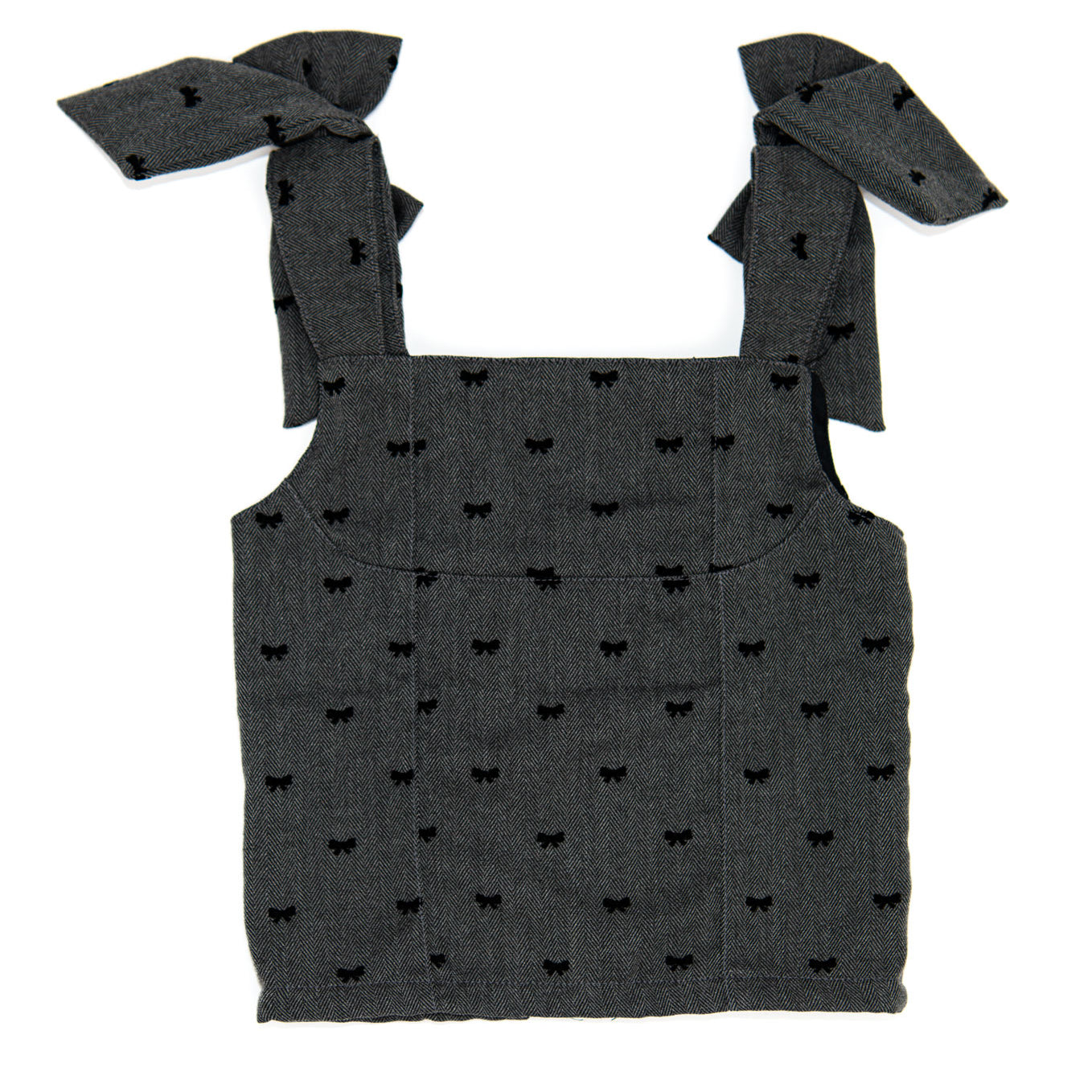 FBZ Girls Marlowe Gabardine Bow Tie Top Girls Special Tops FBZ Flowers By Zoe Grey Y/6