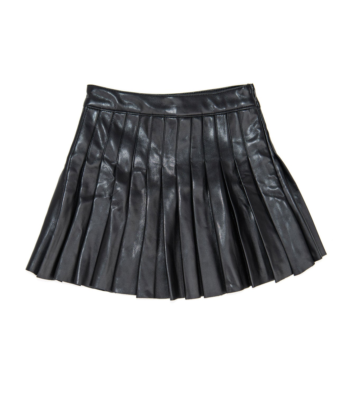 FBZ Girls Jules Pleated Pleather Skirt Girls Casual Bottoms FBZ Flowers By Zoe