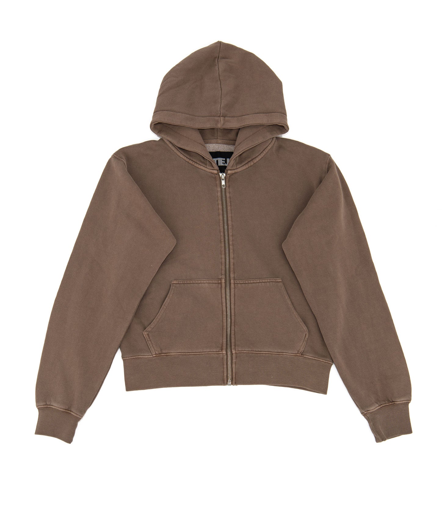 Katie J NYC Girls Cody Zip Hoodie Girls Casual Tops Katie J NYC Mushroom Y/S (7/8)