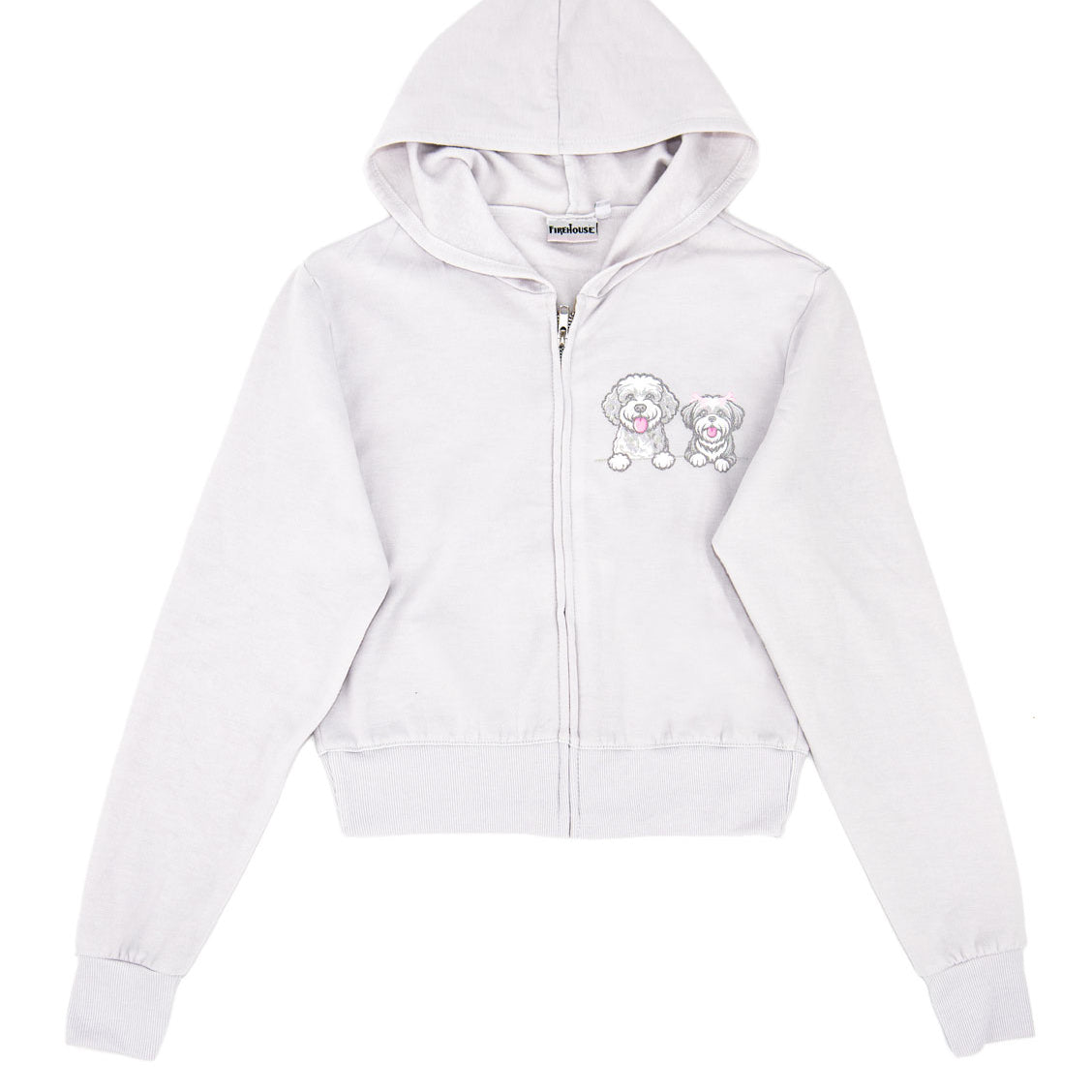 Firehouse Girls Pup Party Zip Hoodie Clay Girls Casual Tops Firehouse Clay Y/2/3