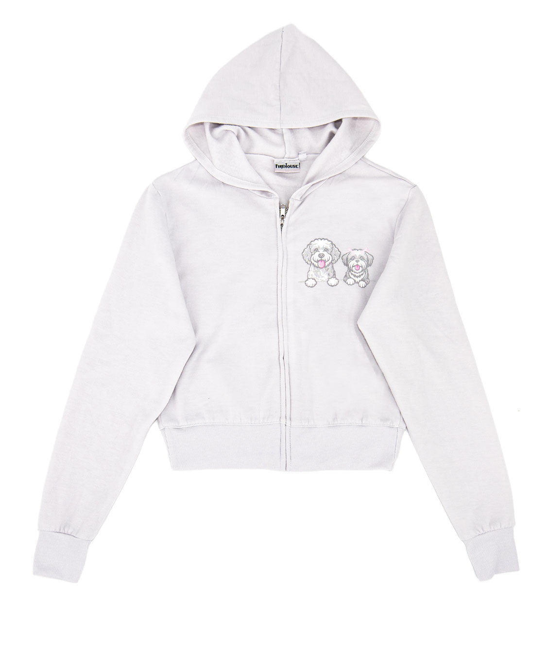 Firehouse Girls Pup Party Zip Hoodie Clay Girls Casual Tops Firehouse Clay Y/2/3