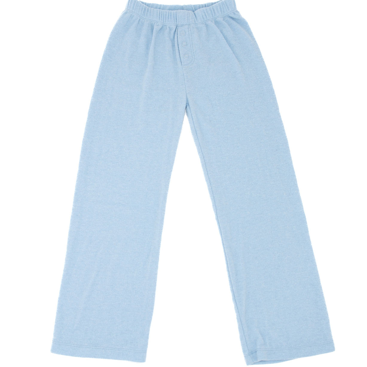 FBZ Girls Binx Hacci Lounge Flare Pants Girls Casual Bottoms FBZ Flowers By Zoe Light Blue Y/S (7/8)