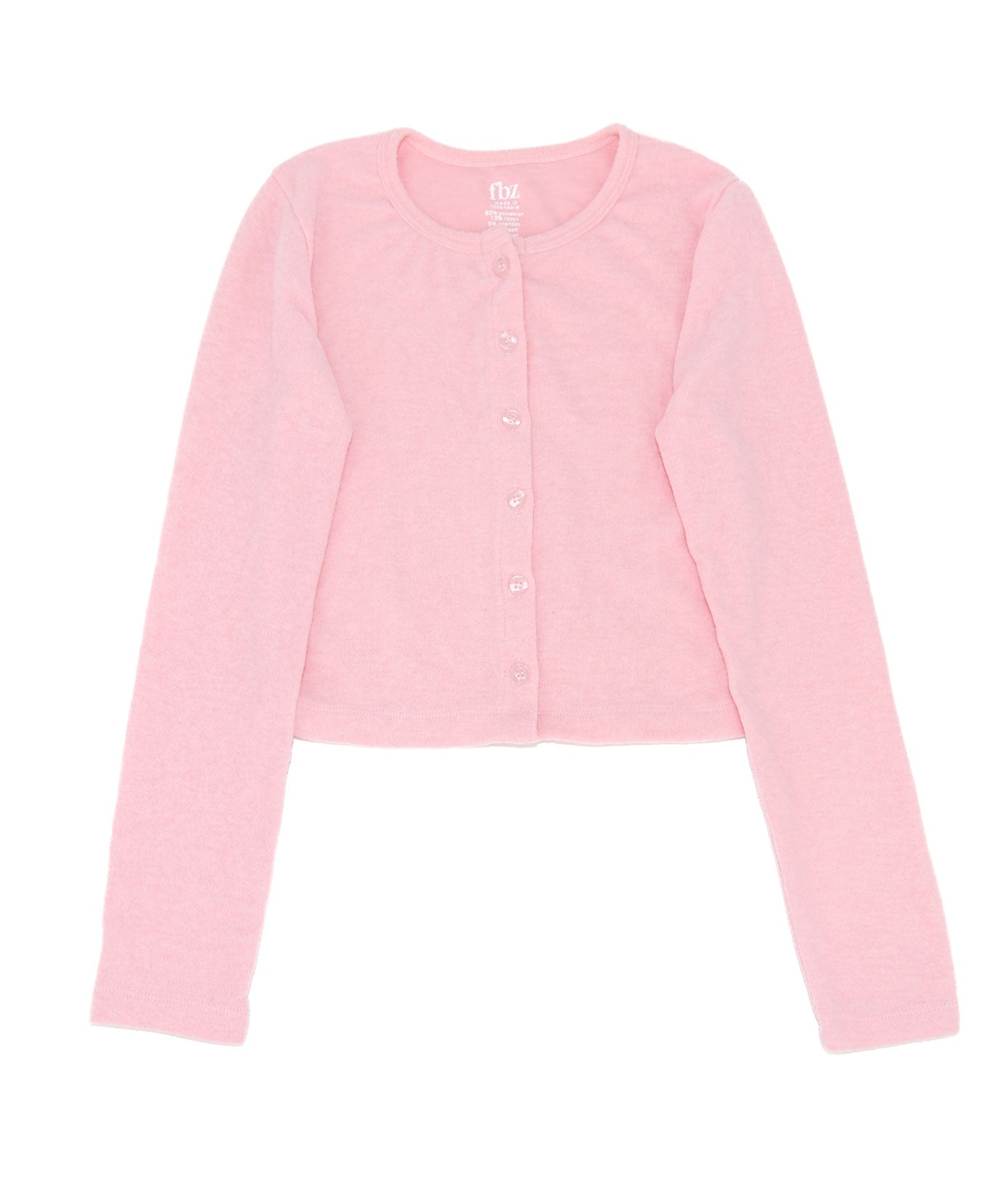 FBZ Girls Binx Hacci Lounge Cardigan Girls Casual Tops FBZ Flowers By Zoe Light Pink Y/S (7/8)