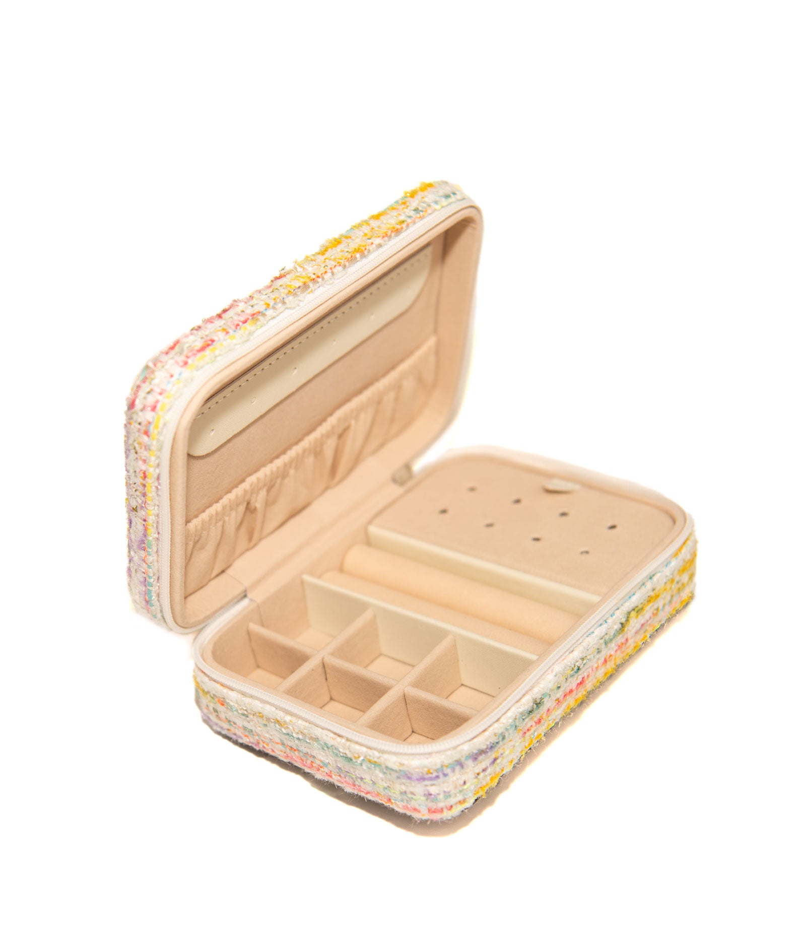 Bari Lynn Jewelry Box Pastel Tweed Small Accessories Bari Lynn