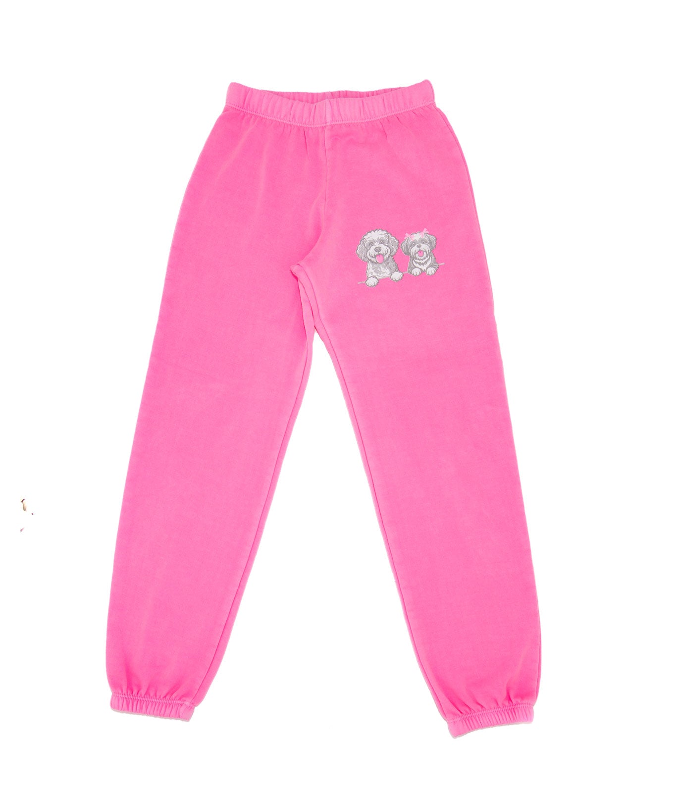 Firehouse Girls Pup Party Sweatpants Neon Pink Girls Casual Bottoms Firehouse Neon Pink Y/2/3