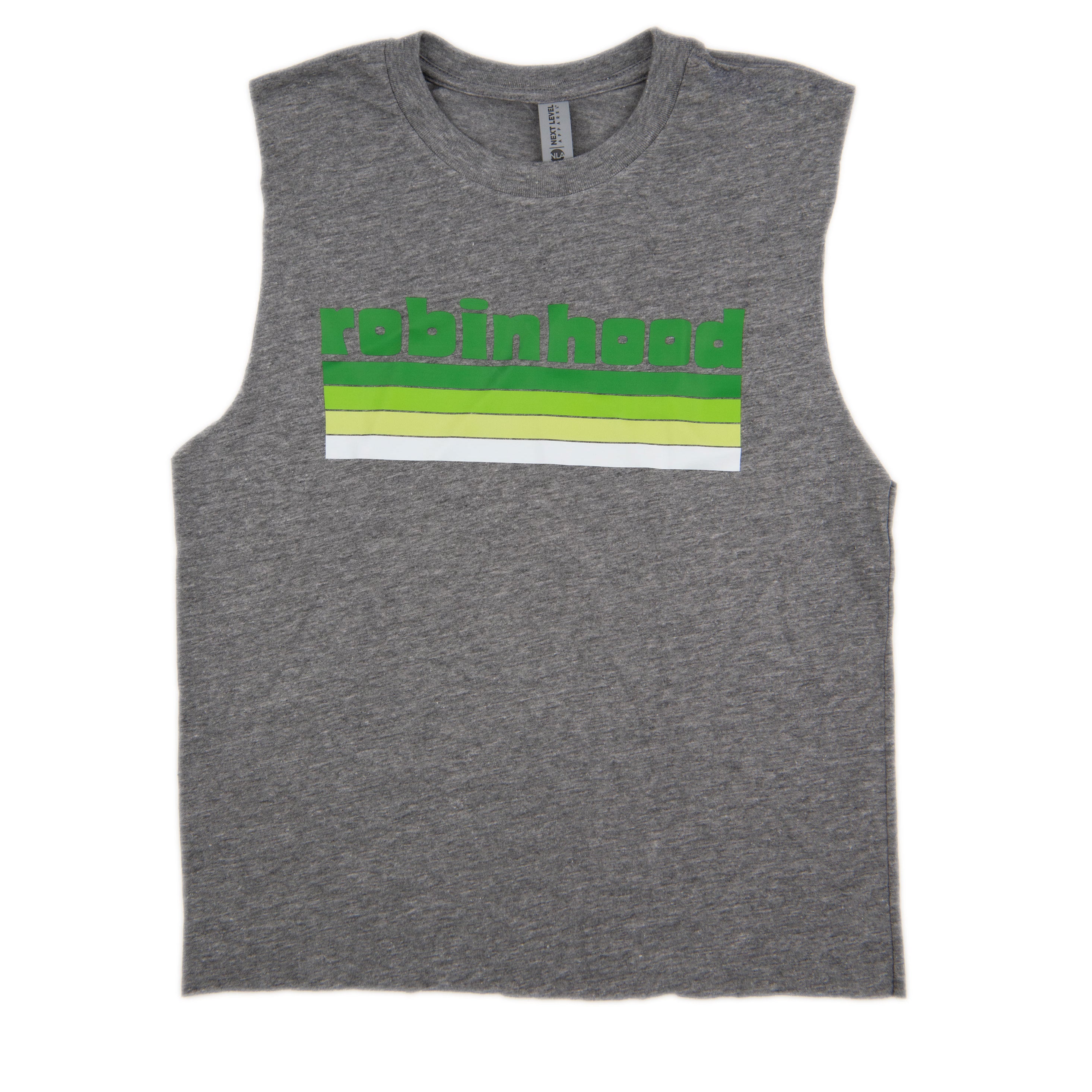 Chunky Lines Heather Grey Camp Tank Custom Frankie's Custom Shop Grey Y/S (6/8)