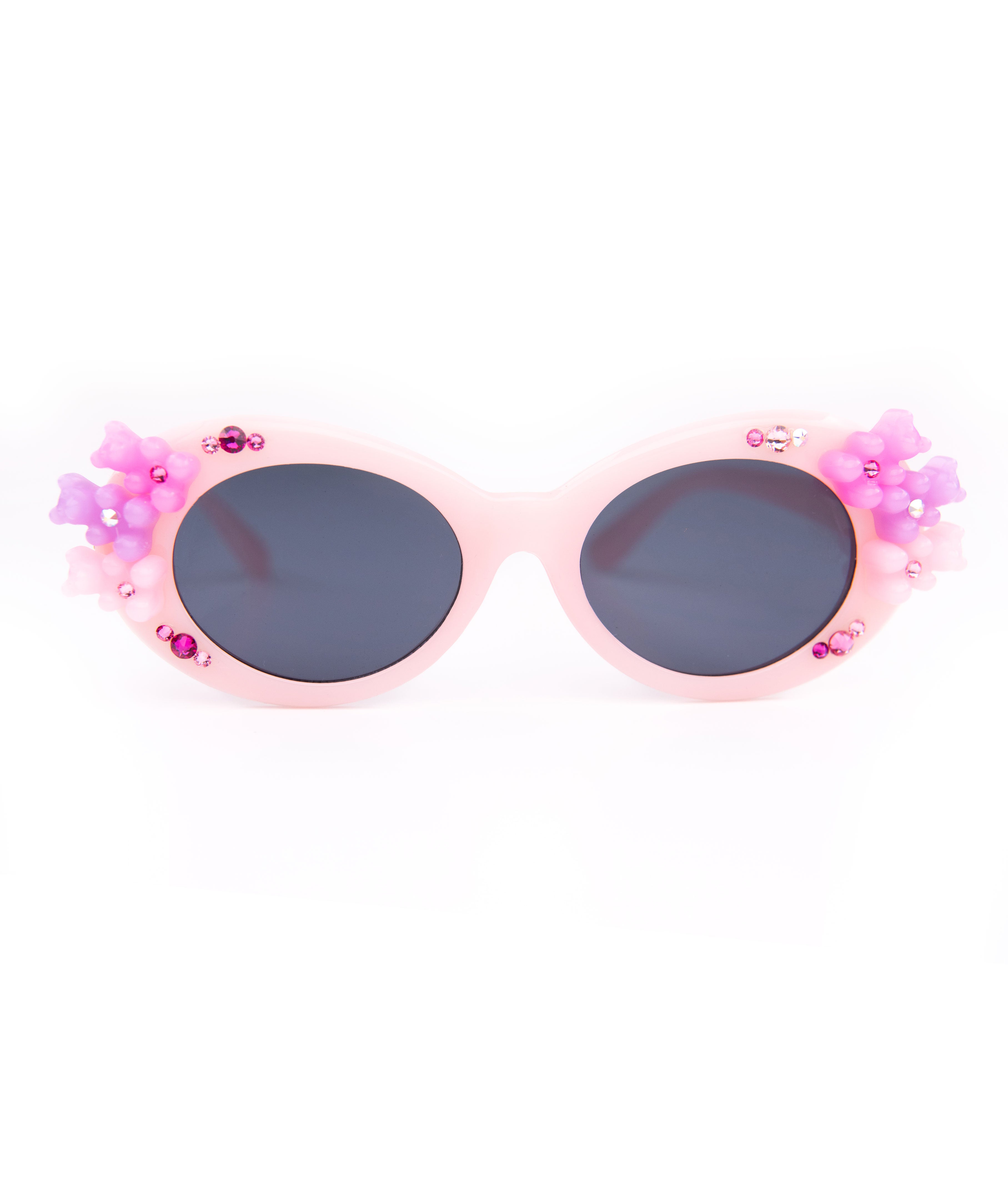 Bari Lynn Gummy Sunnies With Stones Accessories Bari Lynn Light Pink One Size Fits Most (Y/7-Y/14)