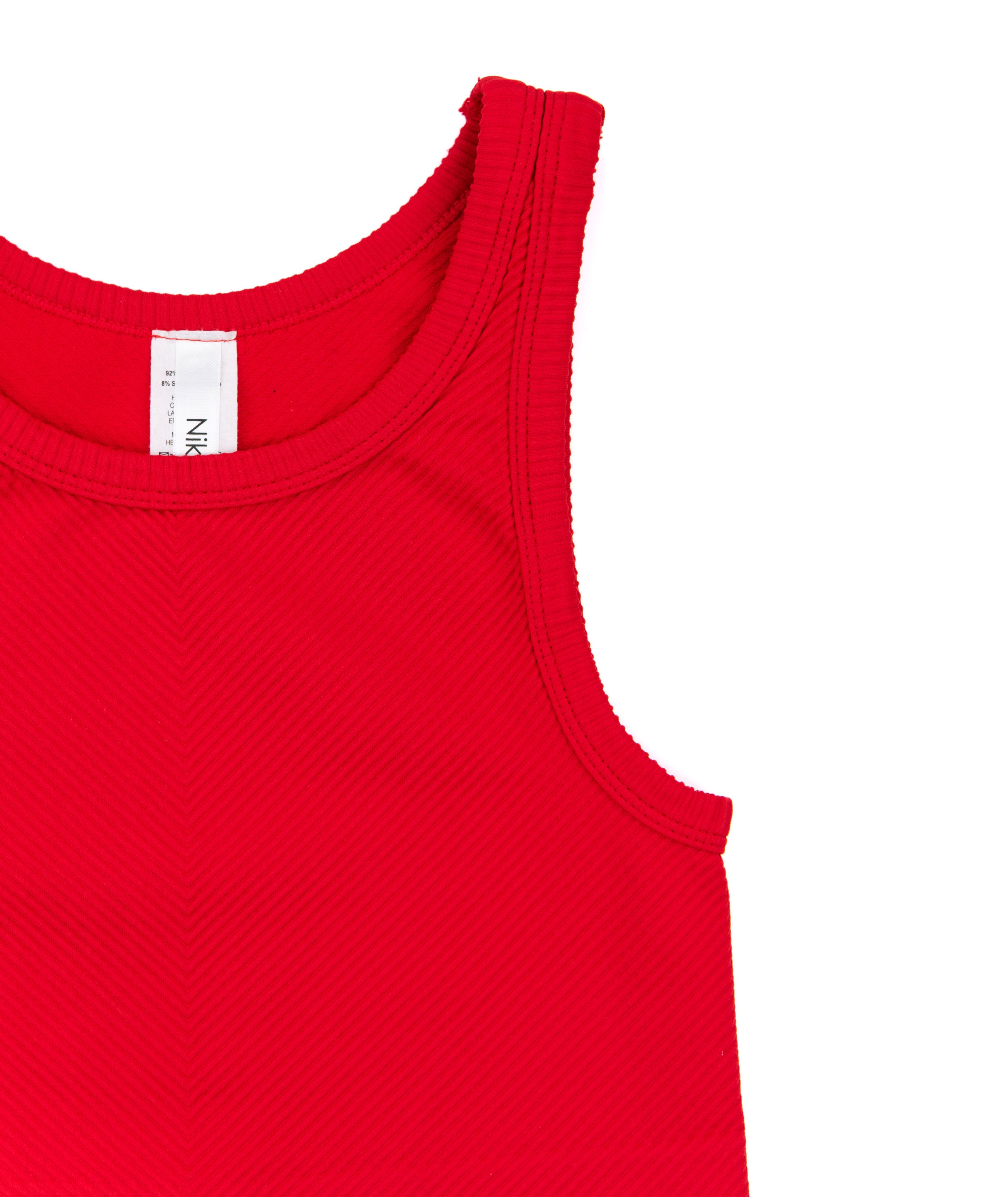 Sawyer Chevron Highneck Crop Top Women Womens Casual Tops Niki Biki