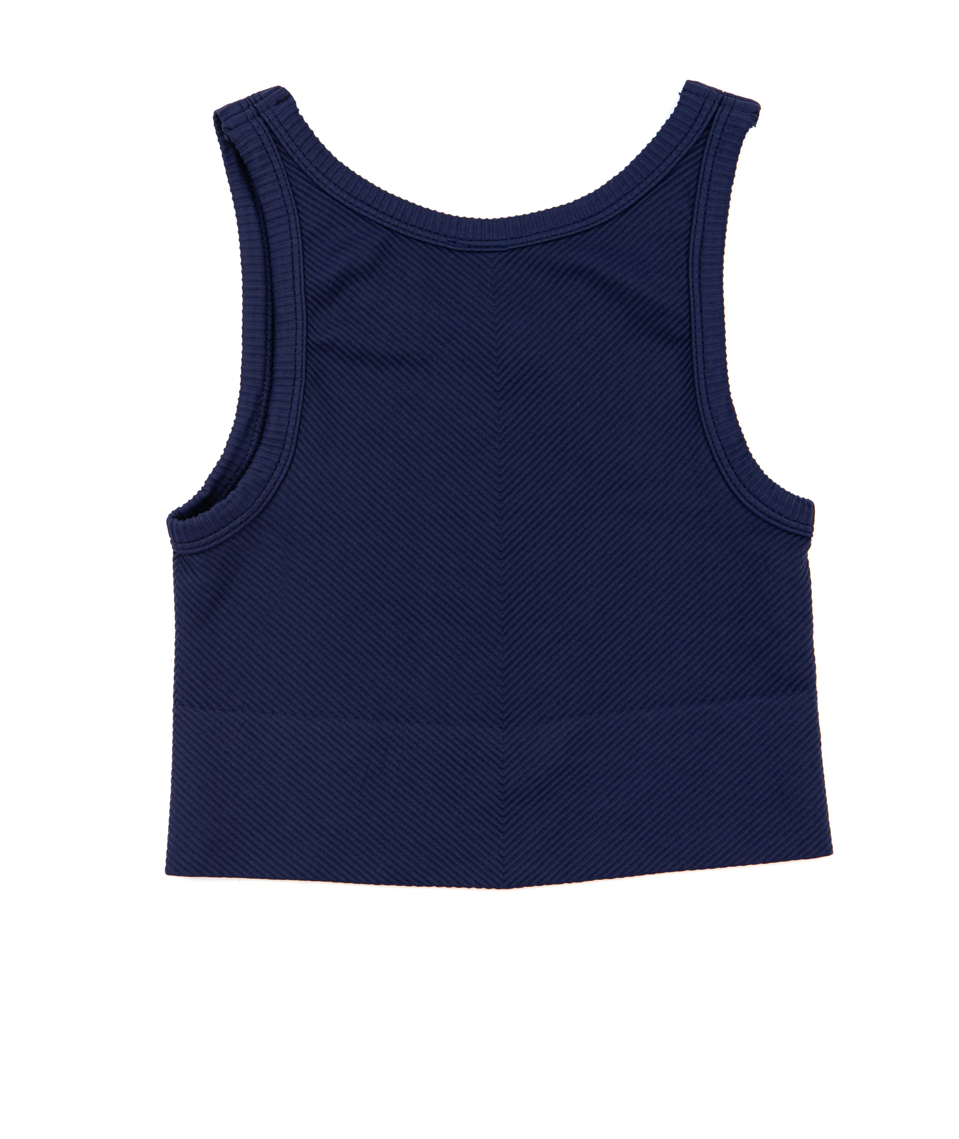 Sawyer Chevron Highneck Crop Top Women Womens Casual Tops Niki Biki