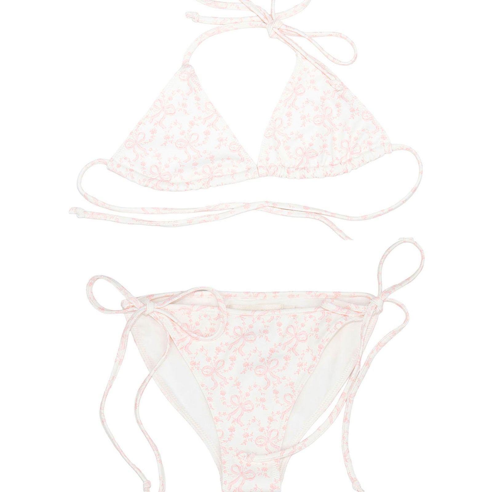 Love Shack Fancy Girls Finnie Bikini Chantilly Accessories Love Shack Fancy Floral Y/5