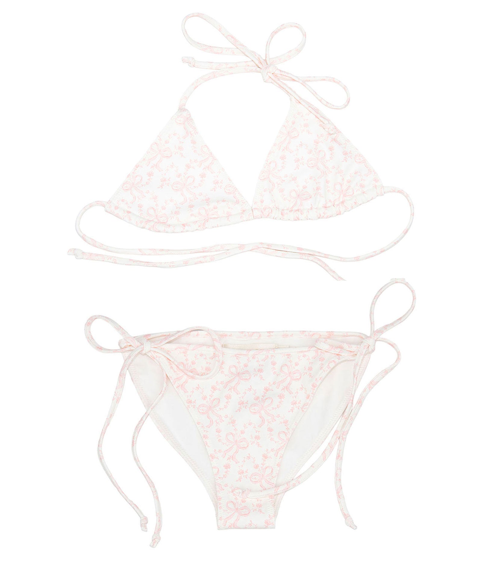 Love Shack Fancy Girls Finnie Bikini Chantilly Accessories Love Shack Fancy Floral Y/5