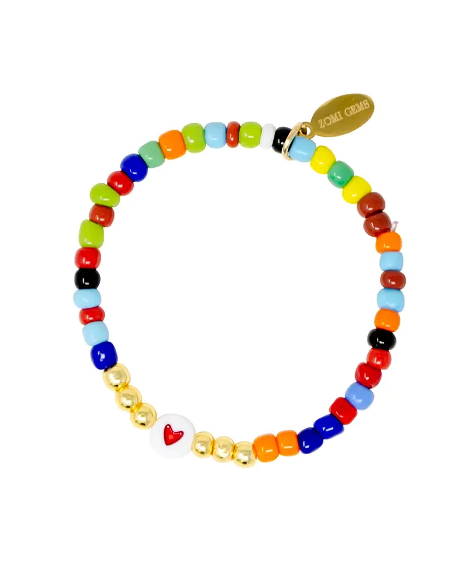 Zomi Rockstar 2 Stretch Bracelet Jewelry - Young Zomi Gems Neutral Hearts