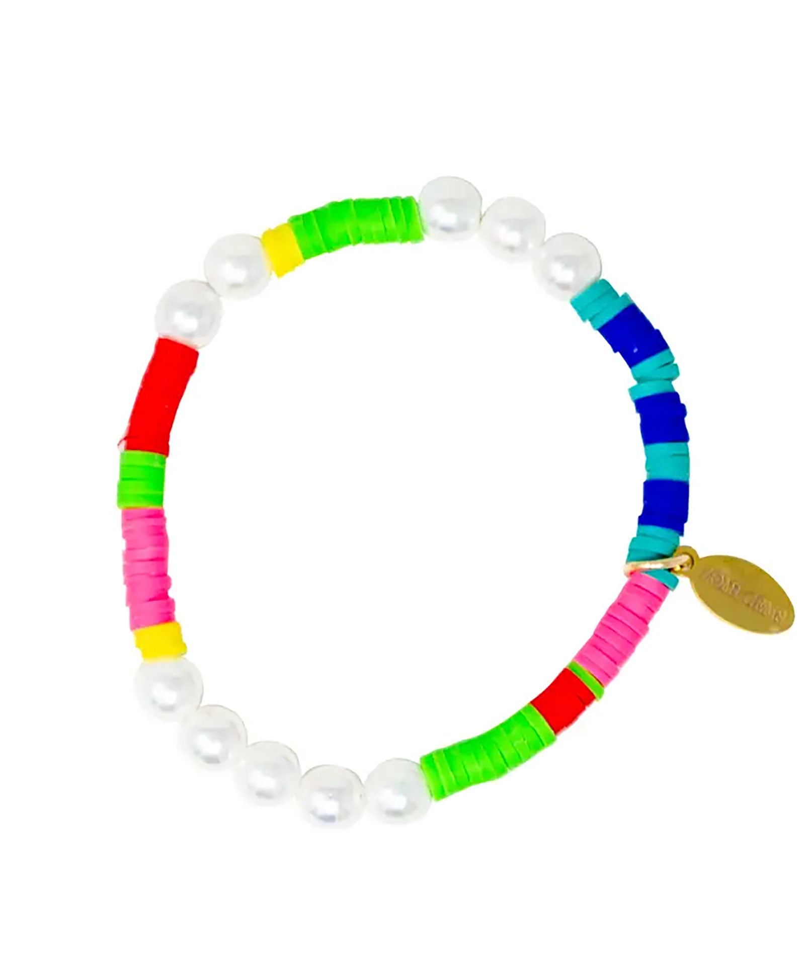 Zomi Rockstar 2 Stretch Bracelet Jewelry - Young Zomi Gems Neon Pearl