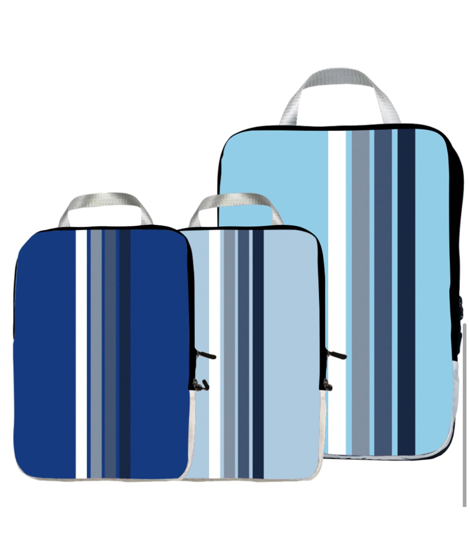 Set of 3 Packing Cubes - Blue Stripe Accessories Keep It Striped