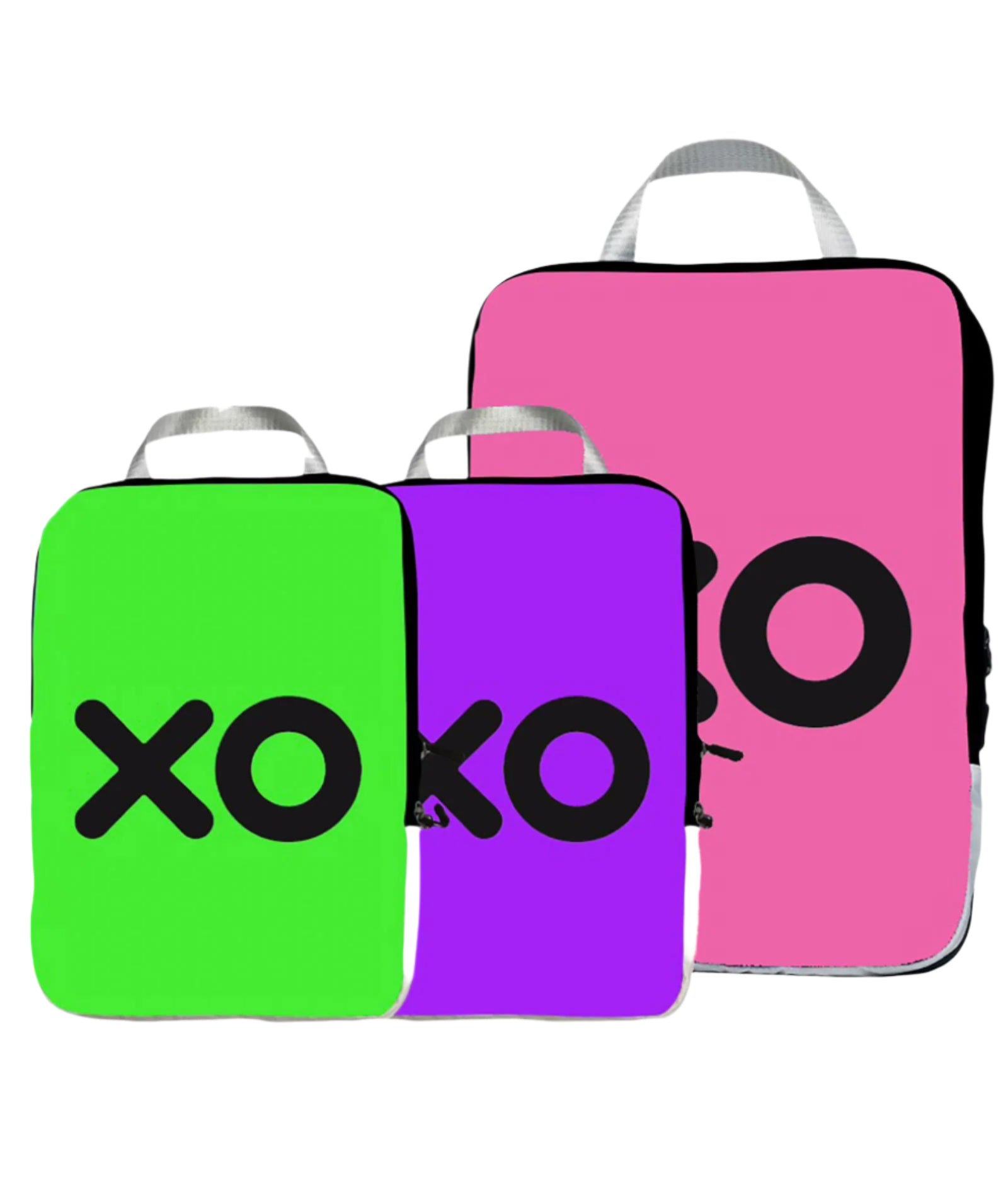 Set of 3 Packing Cubes - Purple, Pink and Green XO Accessories Keep It Multi
