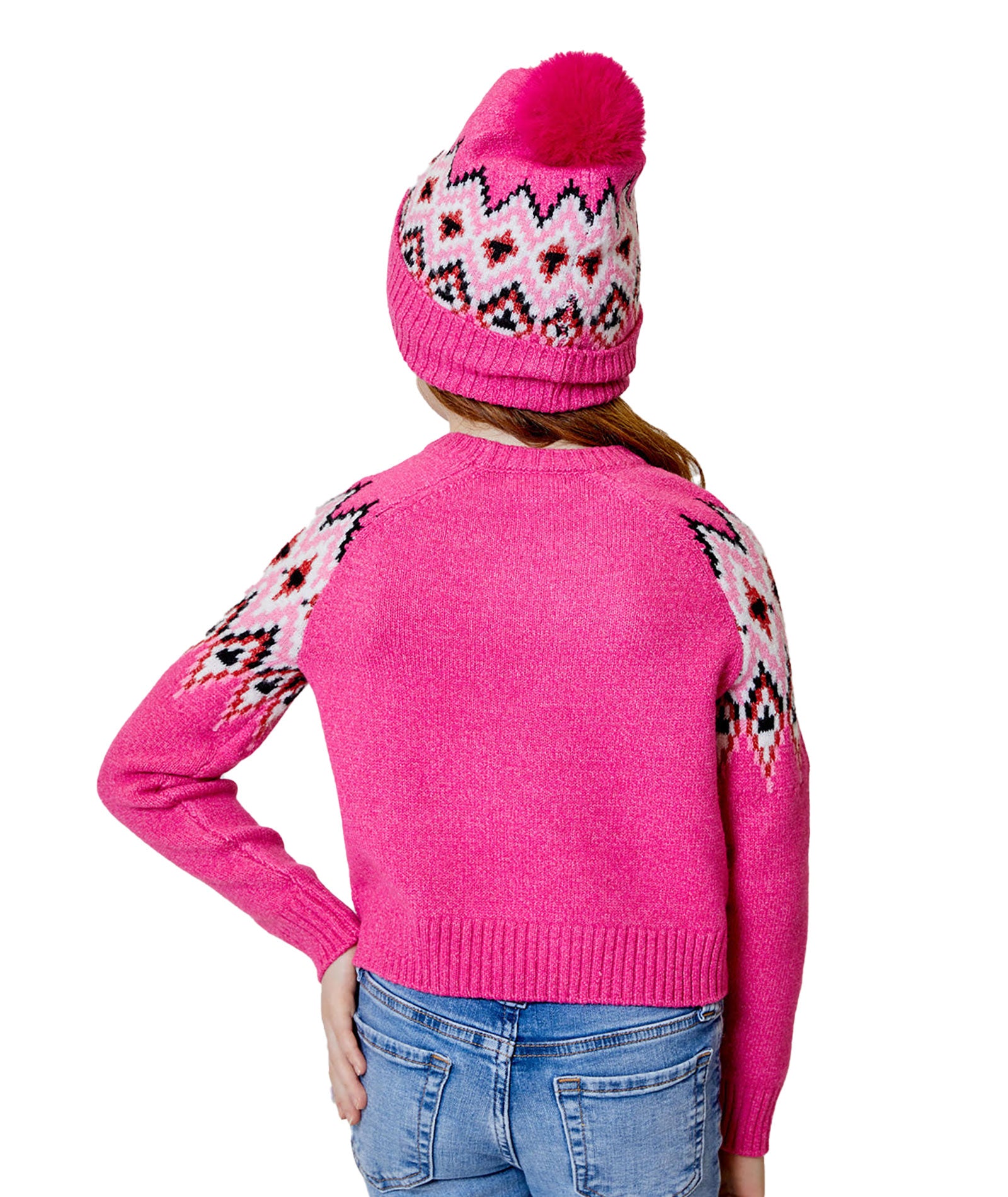Design History Girls Beanie Pink Dream Combo Distressed/seasonal accessories Design History Girls