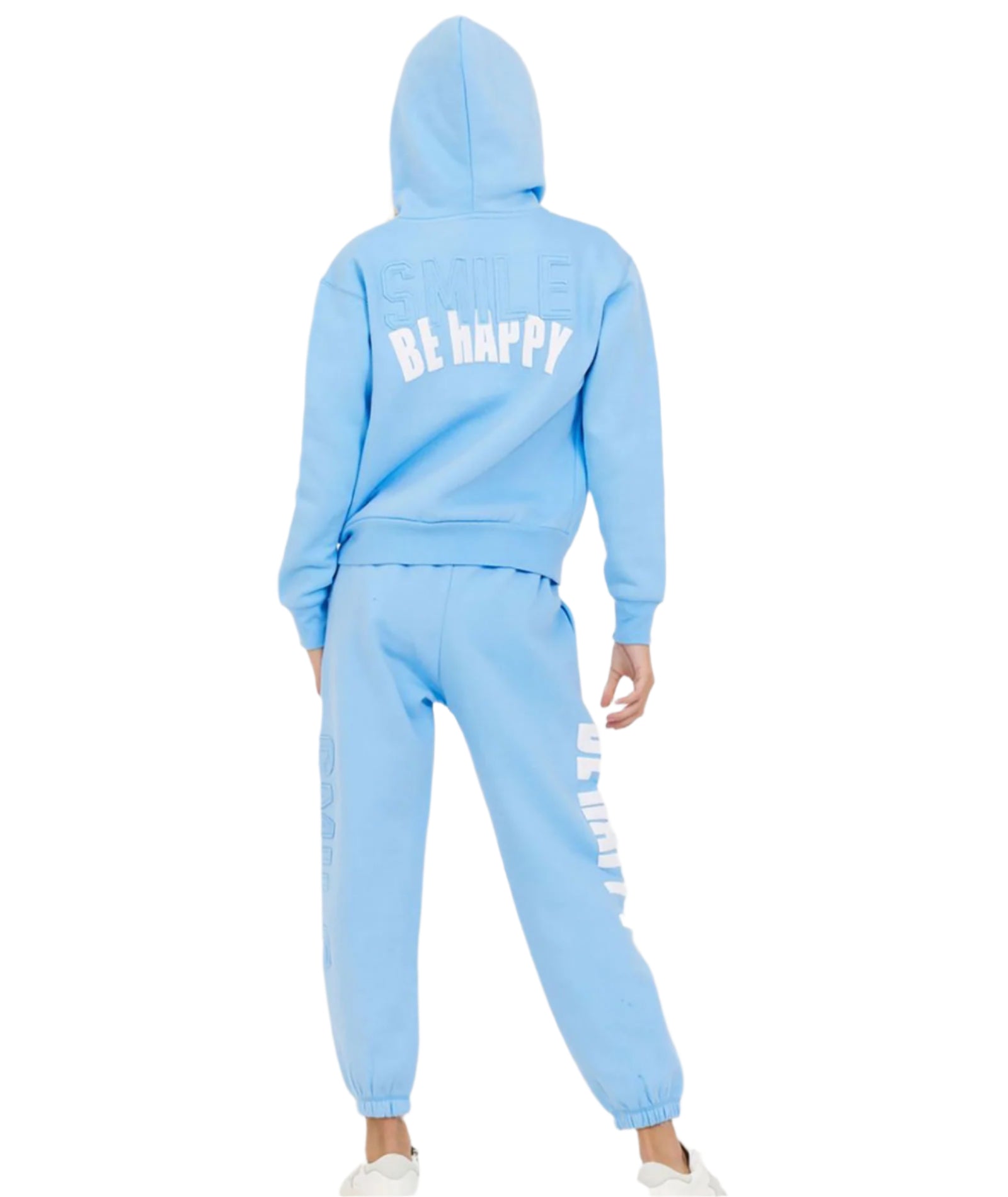 Happy Puffy Patch Zip Hoodie Girls Girls Casual Tops Vintage Havana