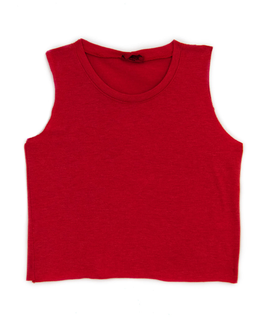 Firehouse Solid Muscle Tank Distressed/seasonal girls Frankie's Exclusives Red Y/XS (6X) 