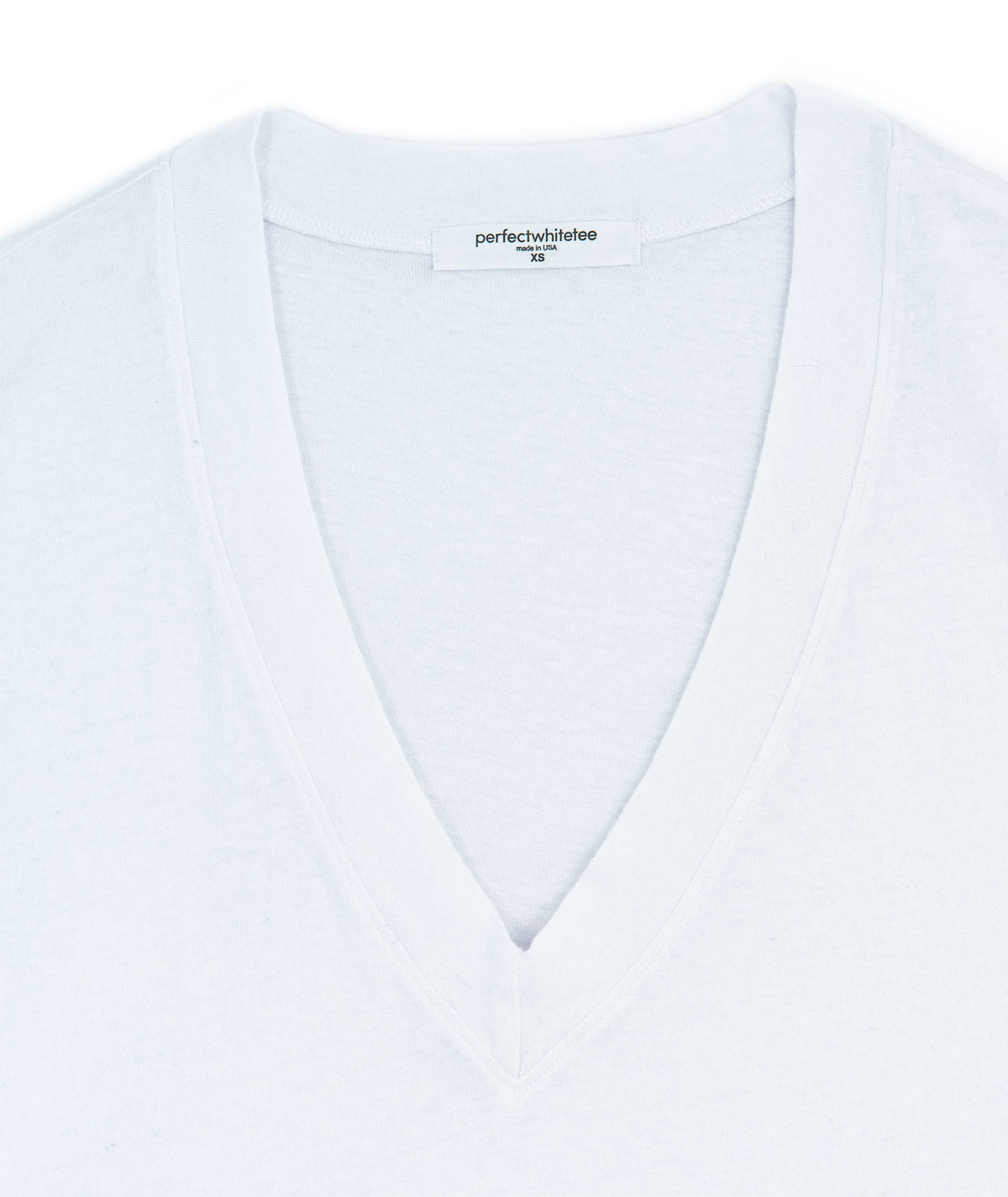 Perfect White Tee Women Alanis Recycled V-Neck Womens Casual Tops Perfect White Tee