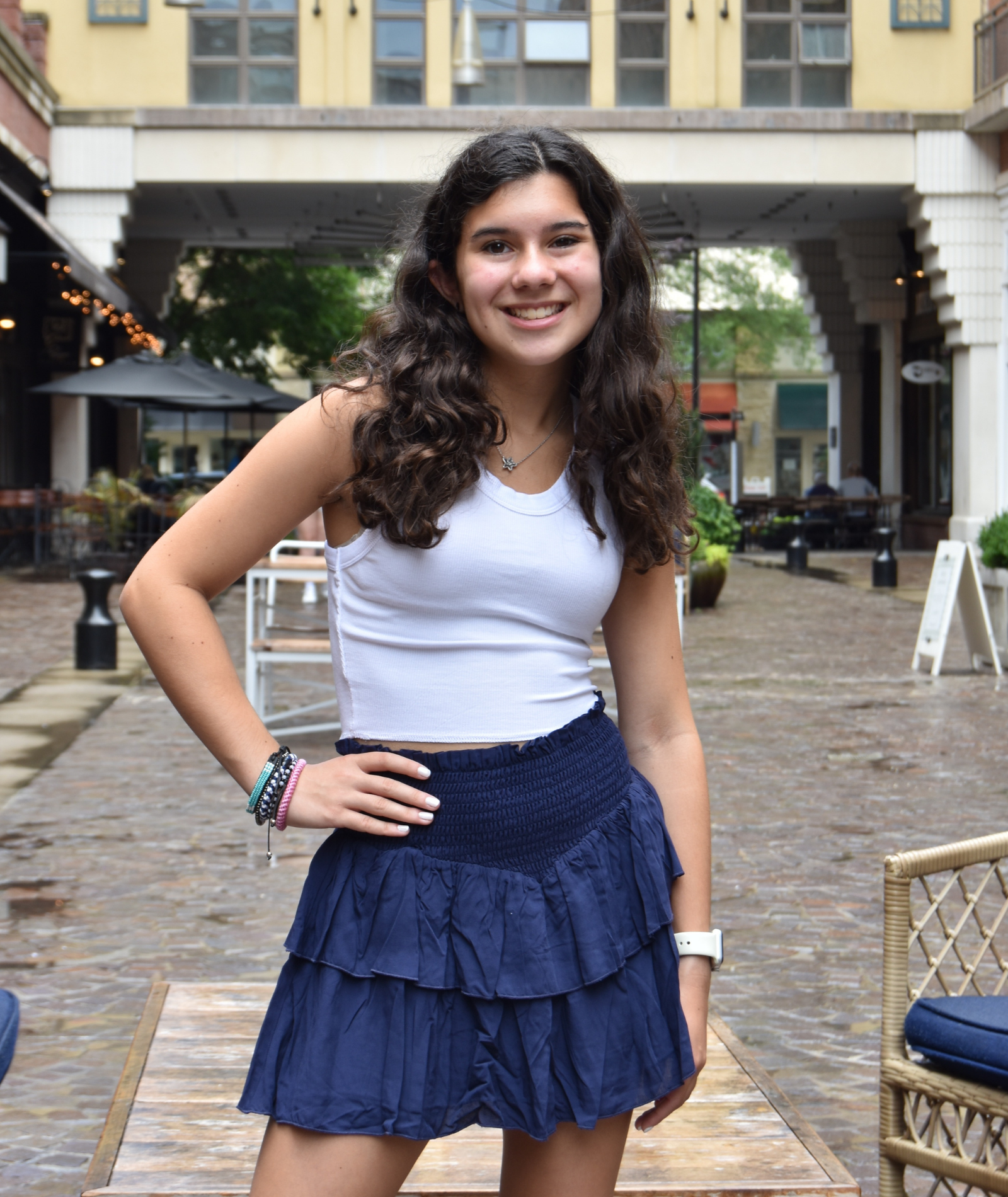 Katie J NYC Juniors Livi Tank Distressed/seasonal womens Katie J NYC