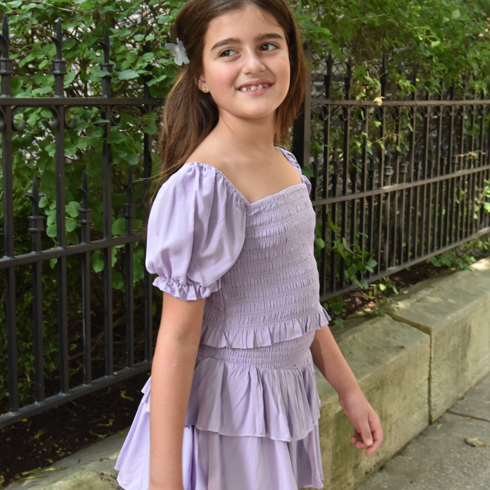 Katie J NYC Girls Marlee Top Girls Casual Tops Katie J NYC Purple Y/S (7/8)