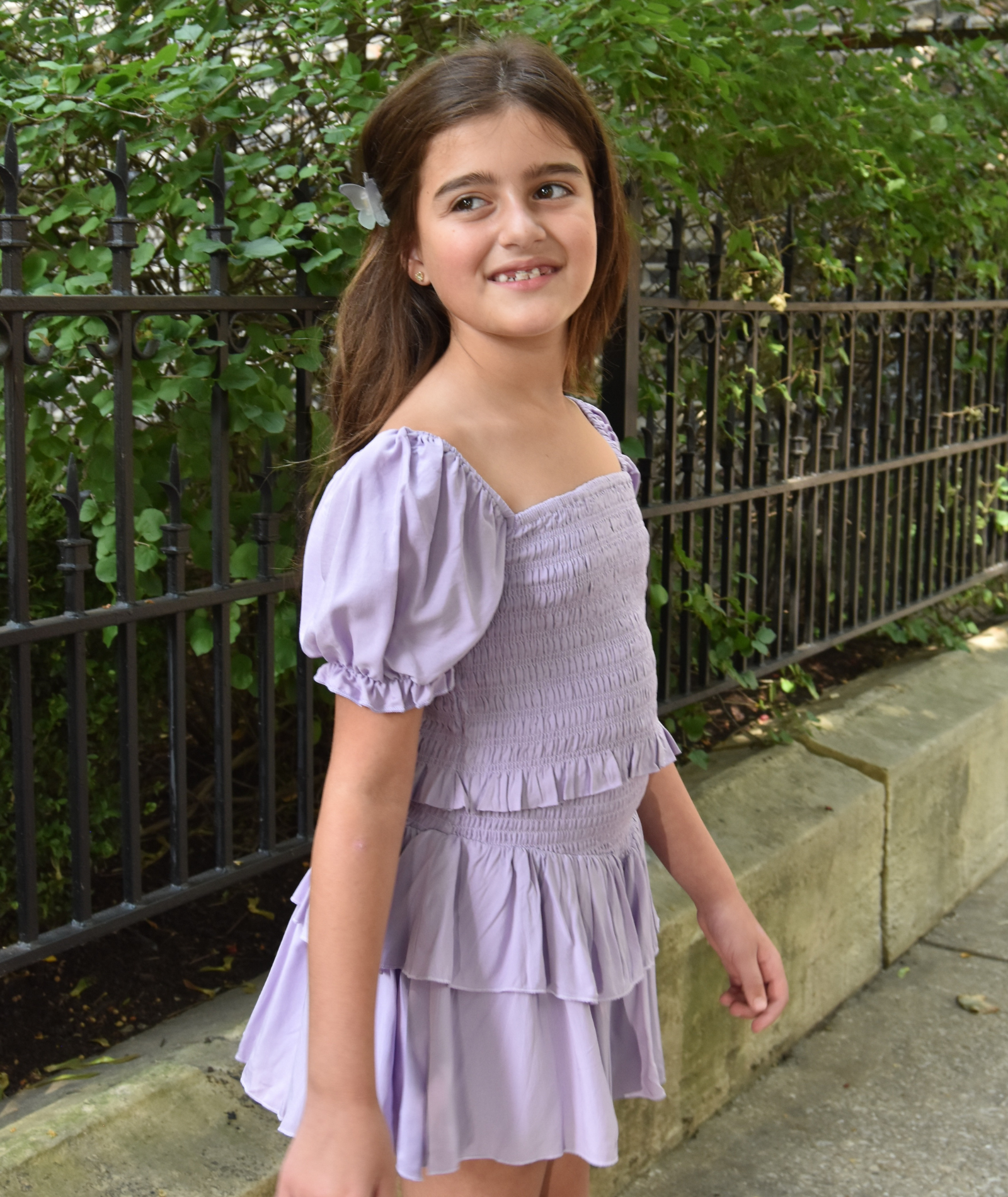 Katie J NYC Girls Marlee Top Girls Casual Tops Katie J NYC Purple Y/S (7/8)