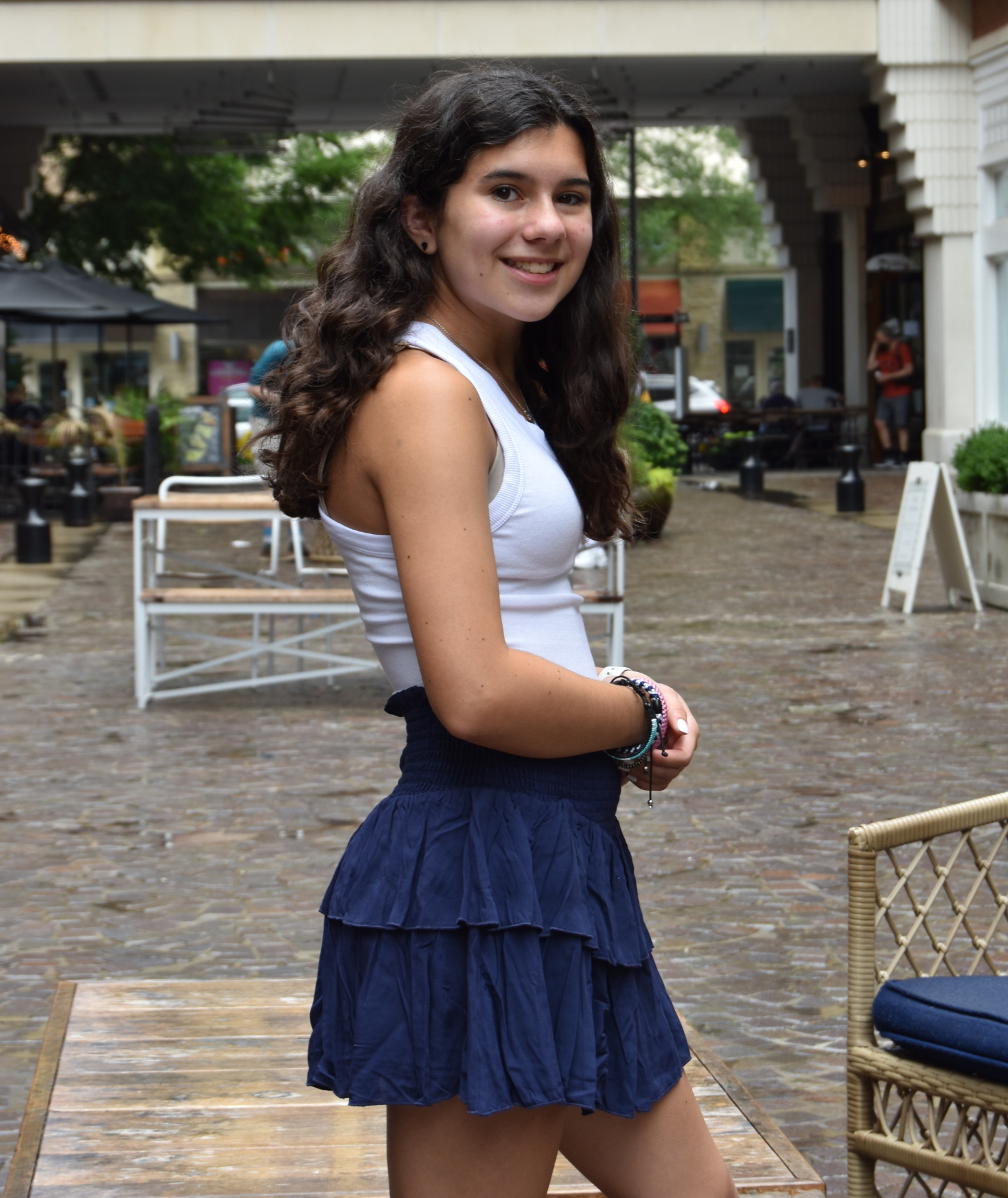 Katie J NYC Juniors Livi Tank Distressed/seasonal womens Katie J NYC