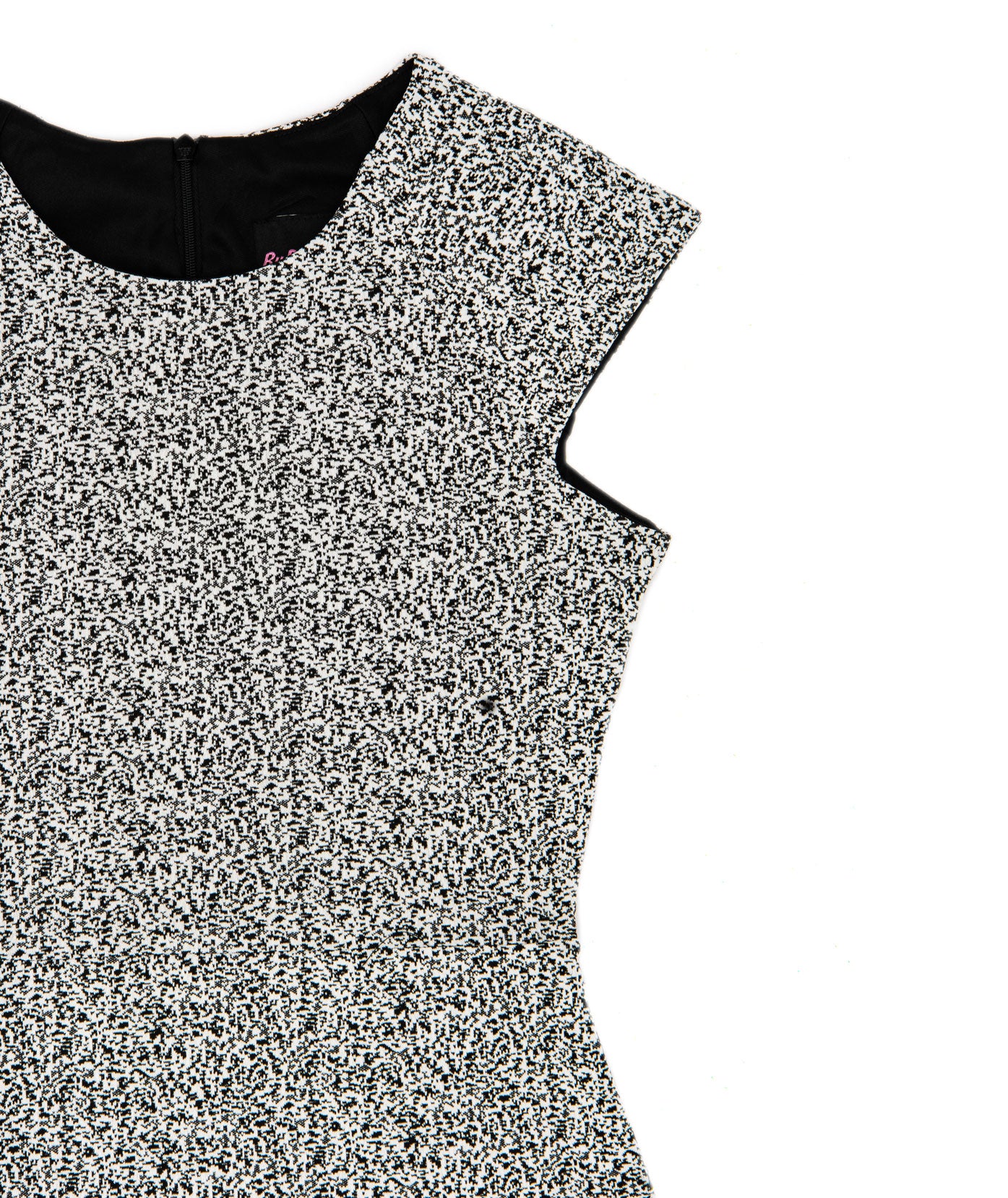 By Debra Girls Kate Black/White Double Ruffle Cap Sleeve Dress Girls Special Dresses By Debra