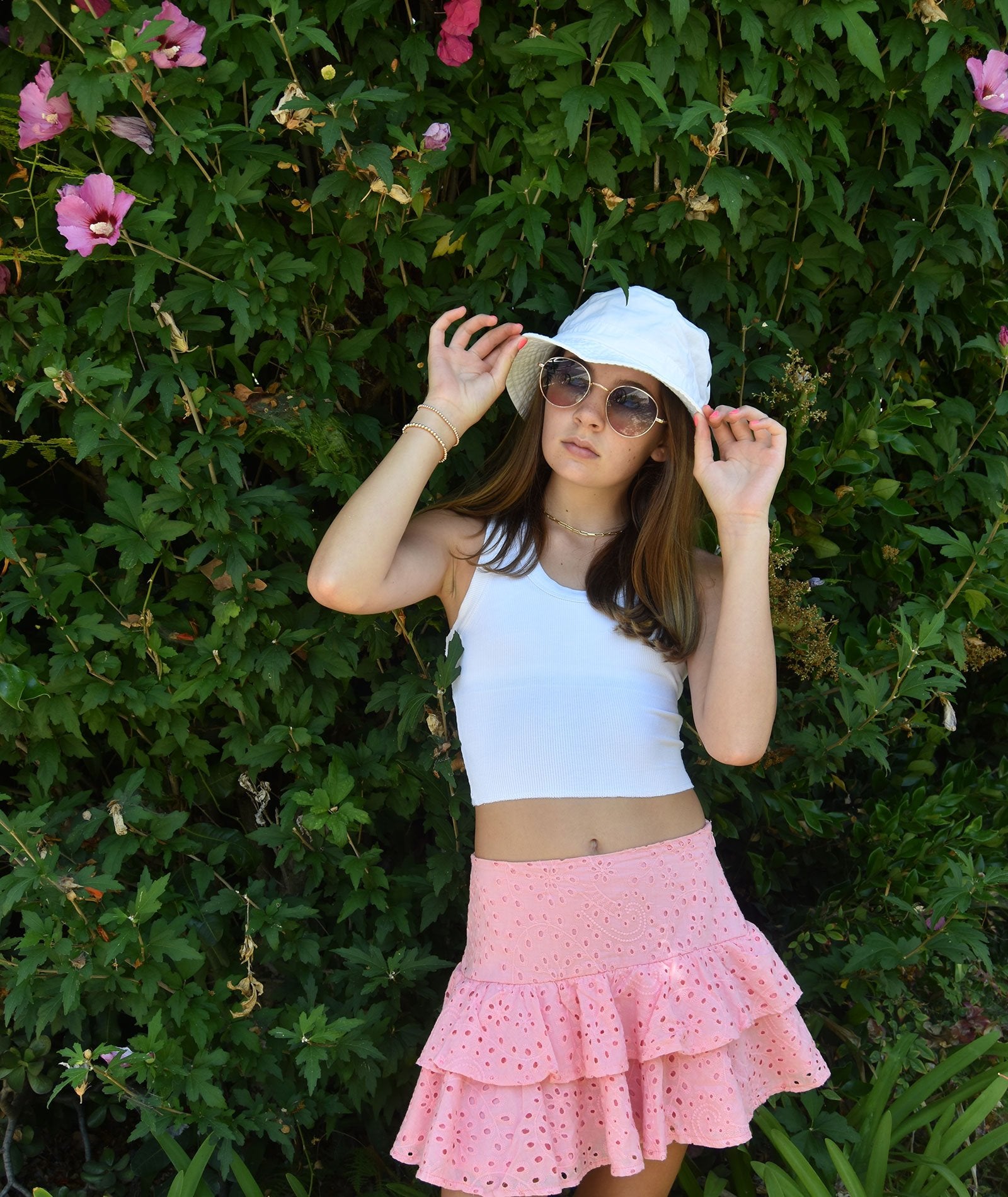 Katie J NYC Juniors Livi Tank Distressed/seasonal womens Katie J NYC